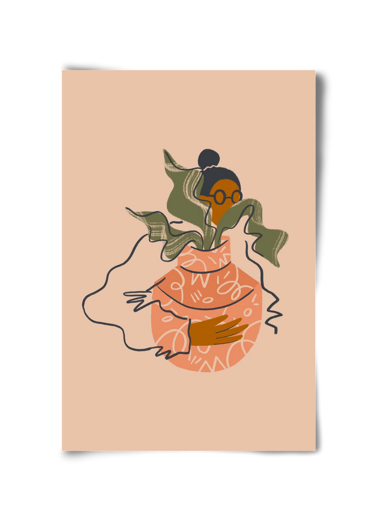 Plant Lady, 30x45 cm, Keret nélkül