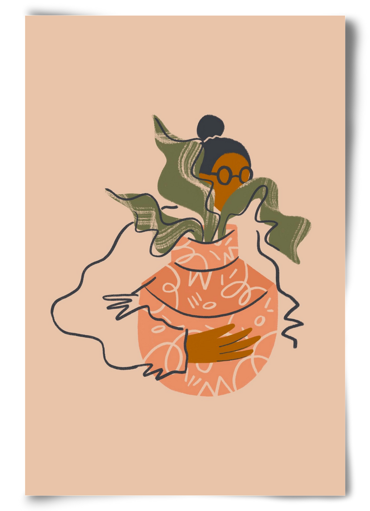 Plant Lady, 60x90 cm, Keret nélkül