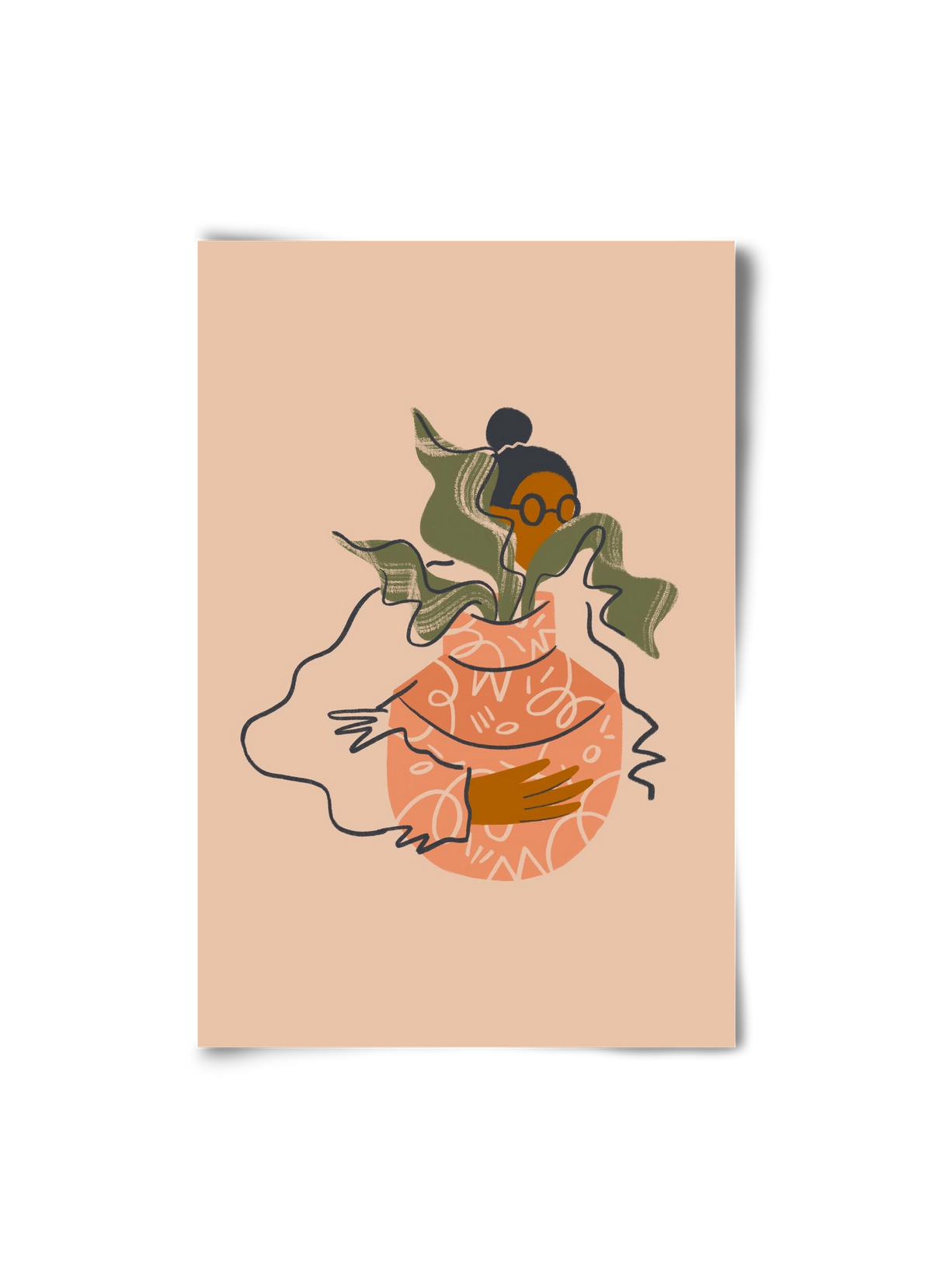 Plant Lady, 20x30 cm, Keret nélkül