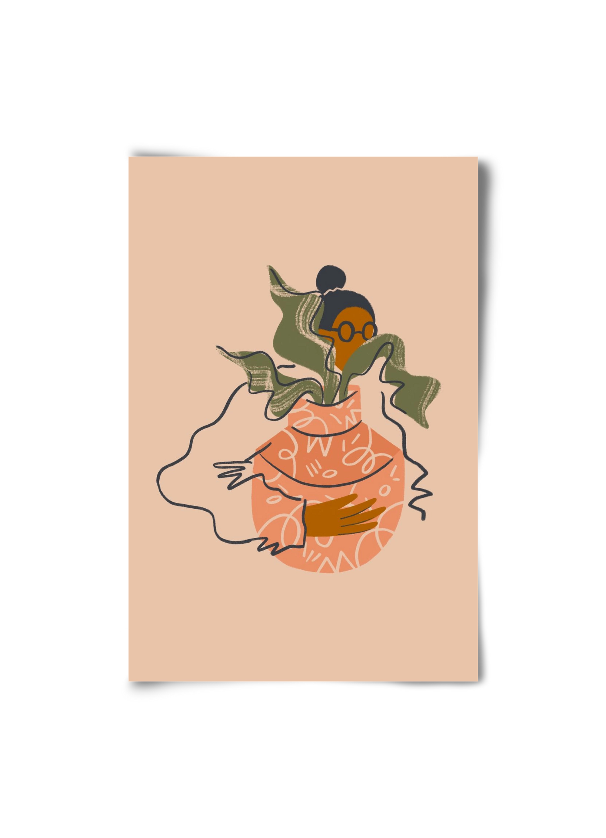 Plant Lady, 20x30 cm, Keret nélkül