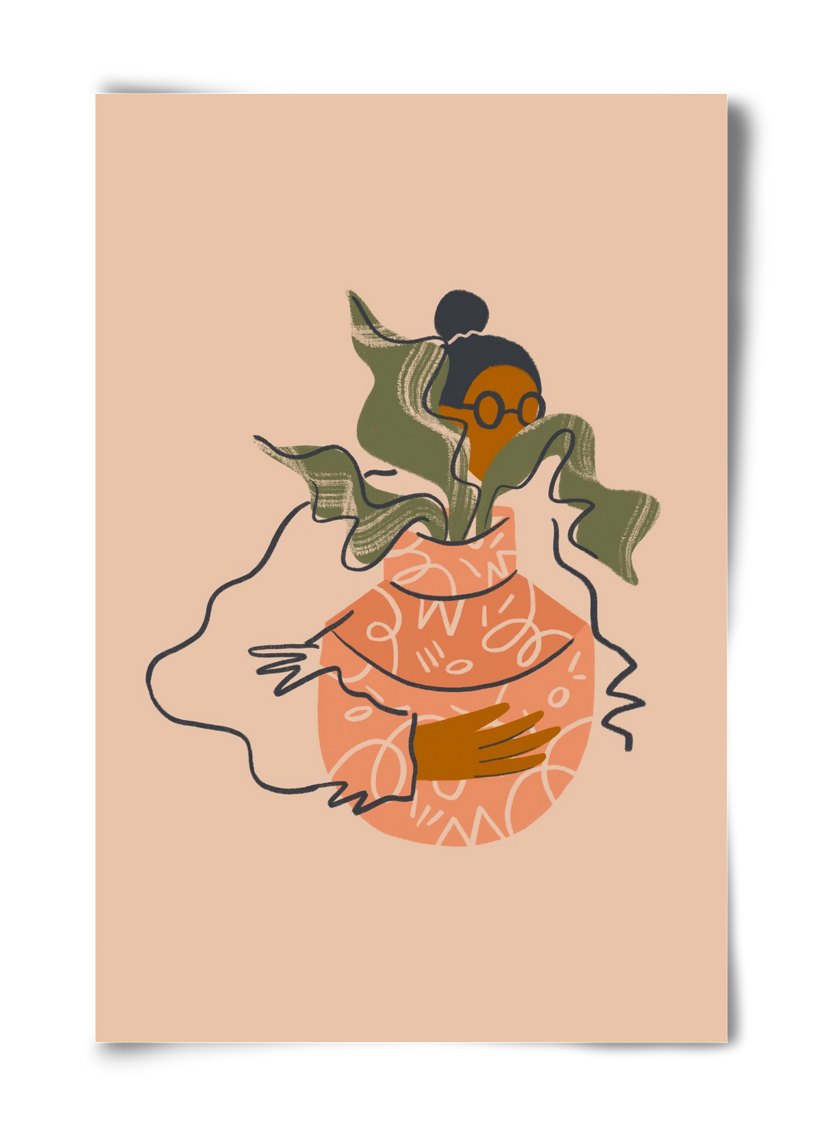 Plant Lady, 40x60 cm, Keret nélkül