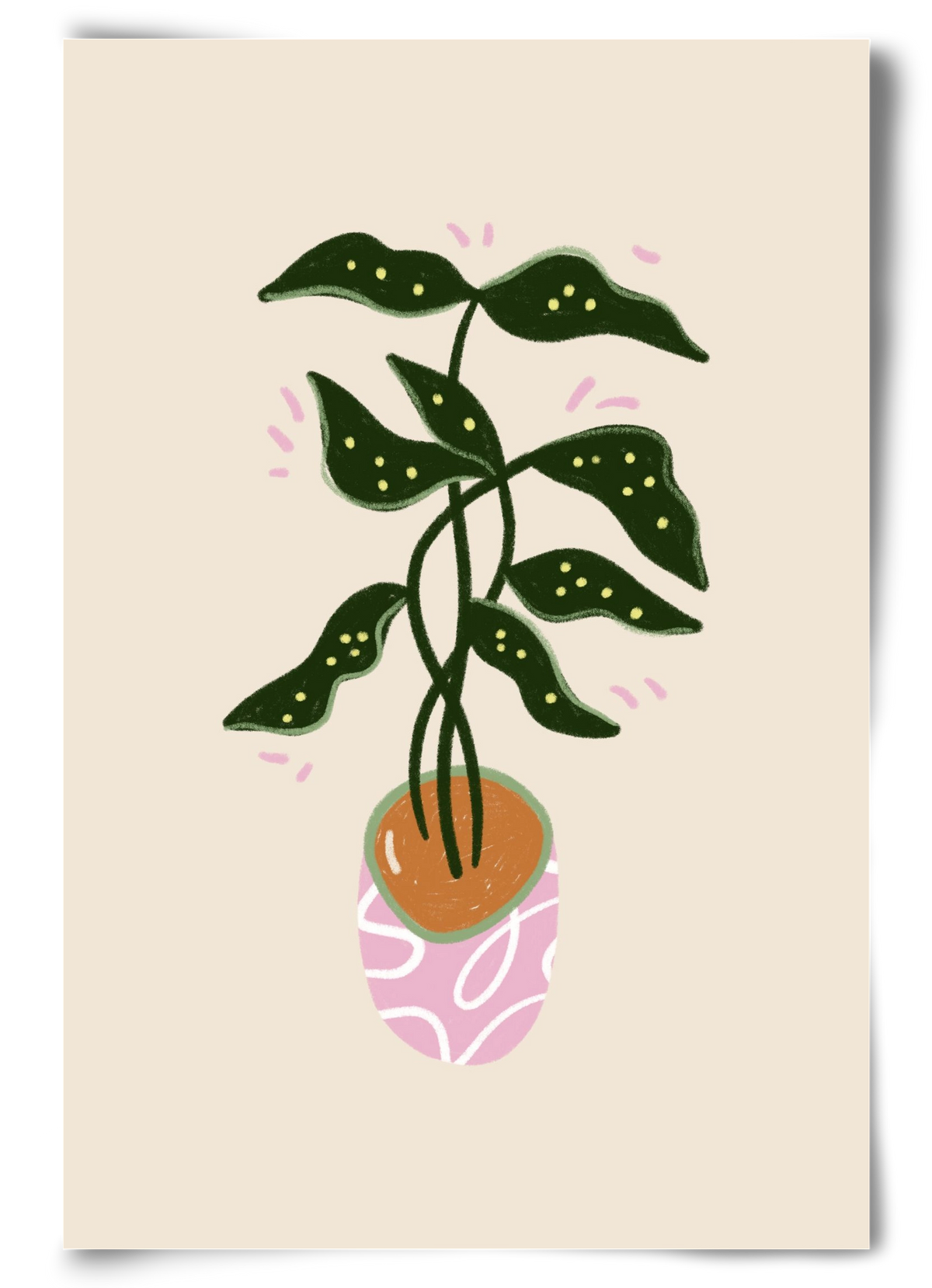 Plant friend, 60x90 cm, Keret nélkül