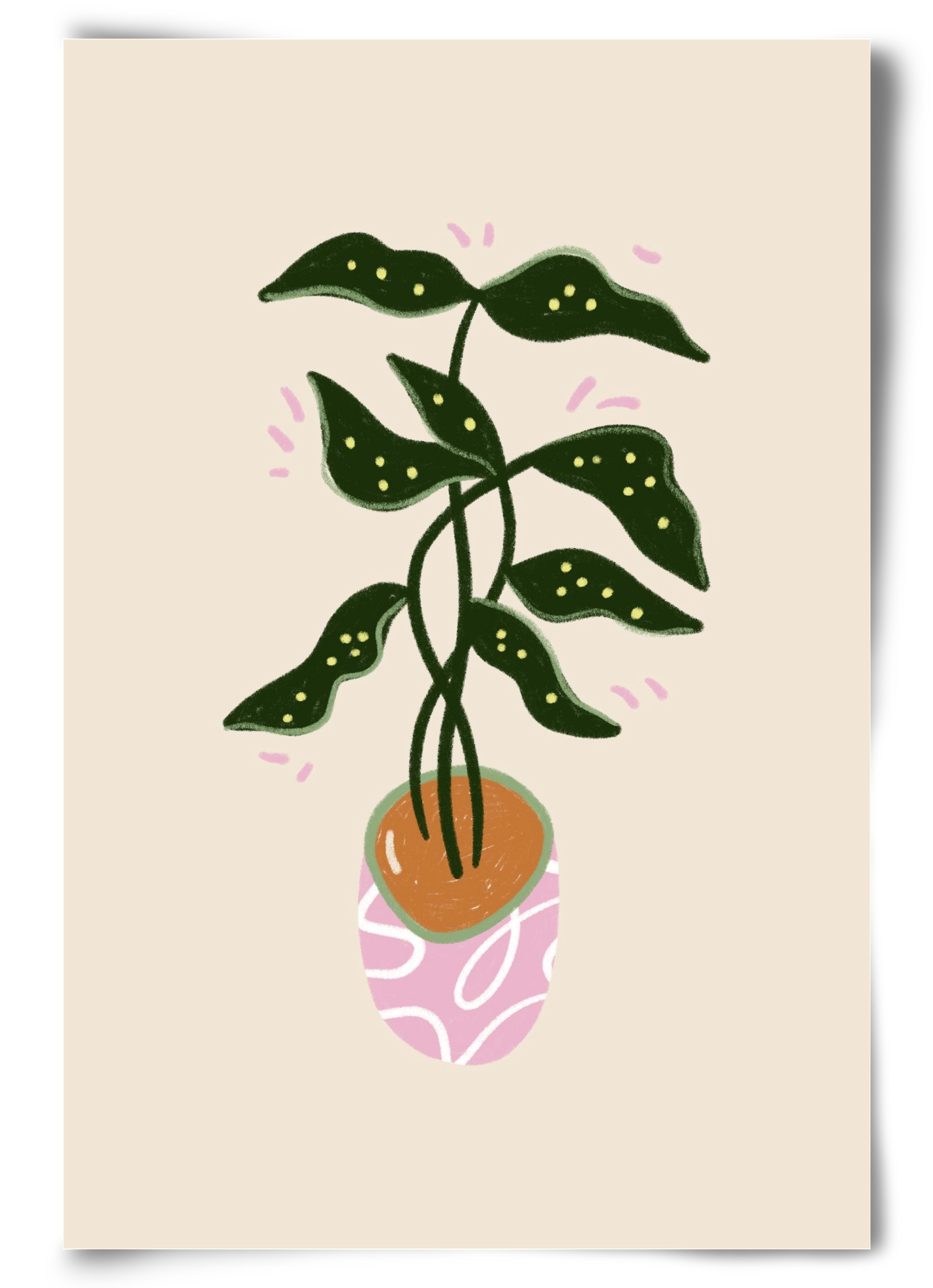 Plant friend, 60x90 cm, Keret nélkül