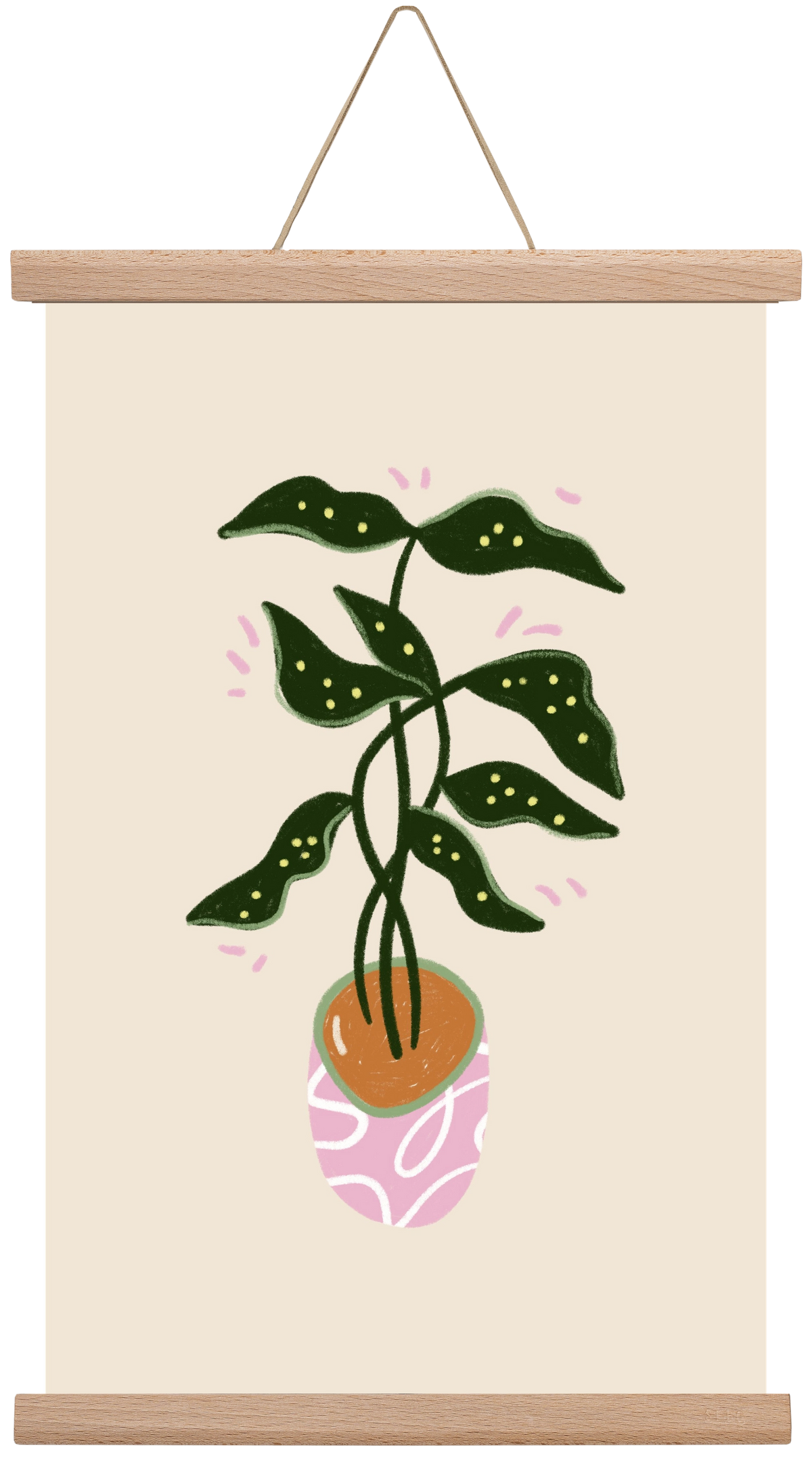 Plant friend, 30x45 cm (30x45 cm), Tölgy akasztó