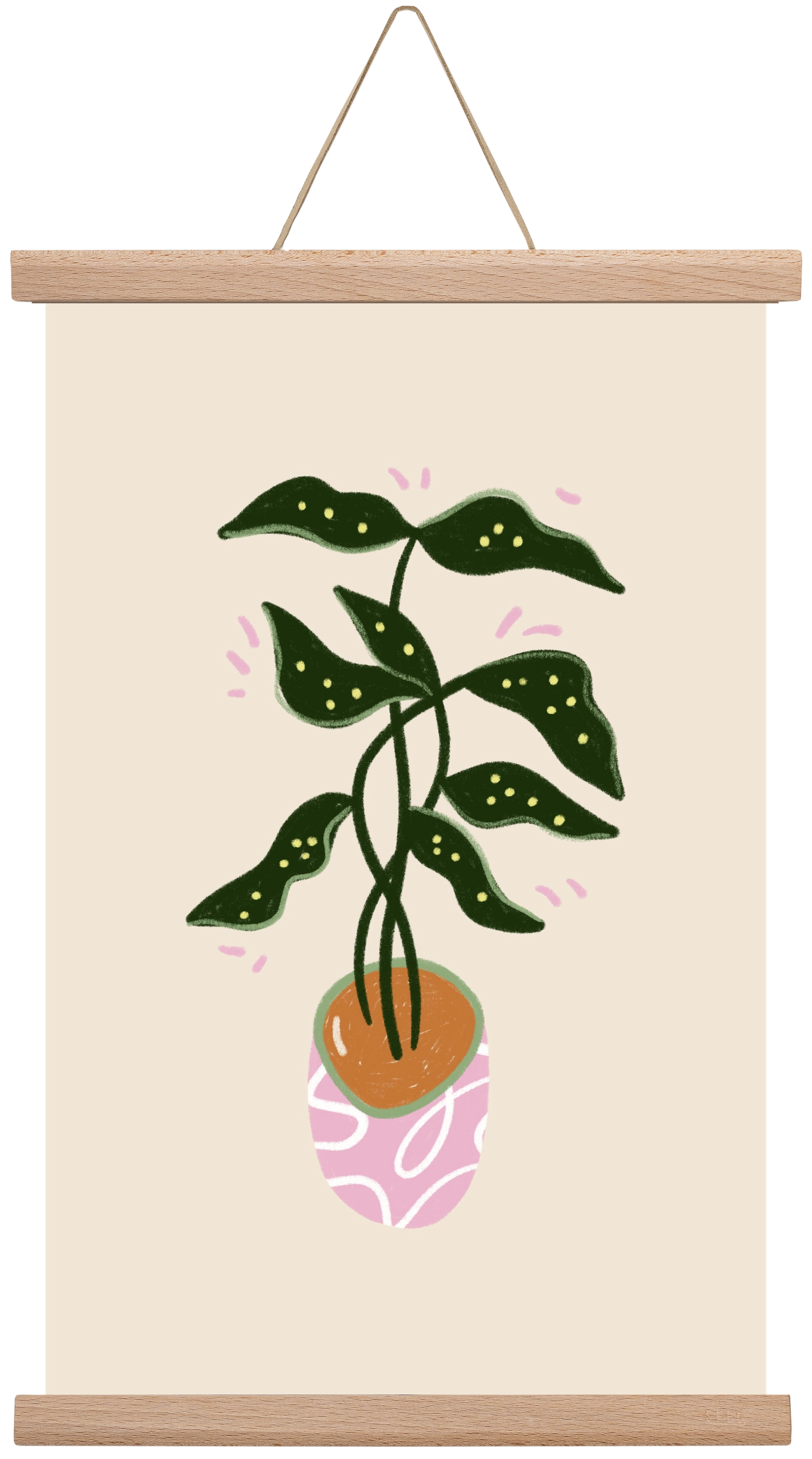 Plant friend, 30x45 cm (30x45 cm), Tölgy akasztó