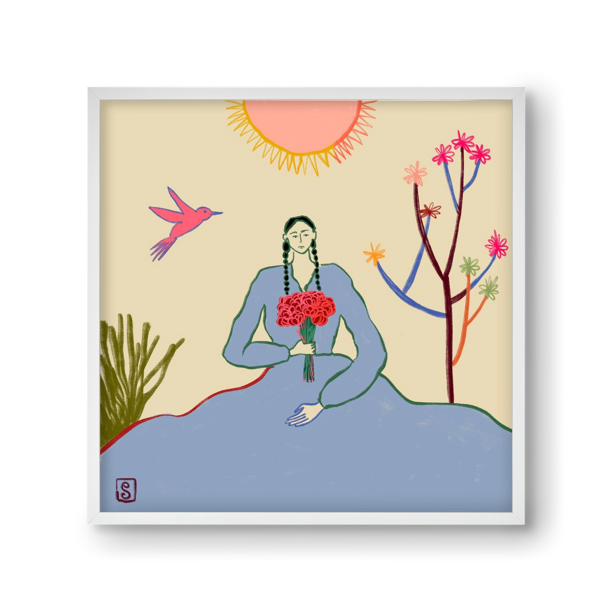 VIRGO, 30x30 cm (30x30 cm), Fehér keret