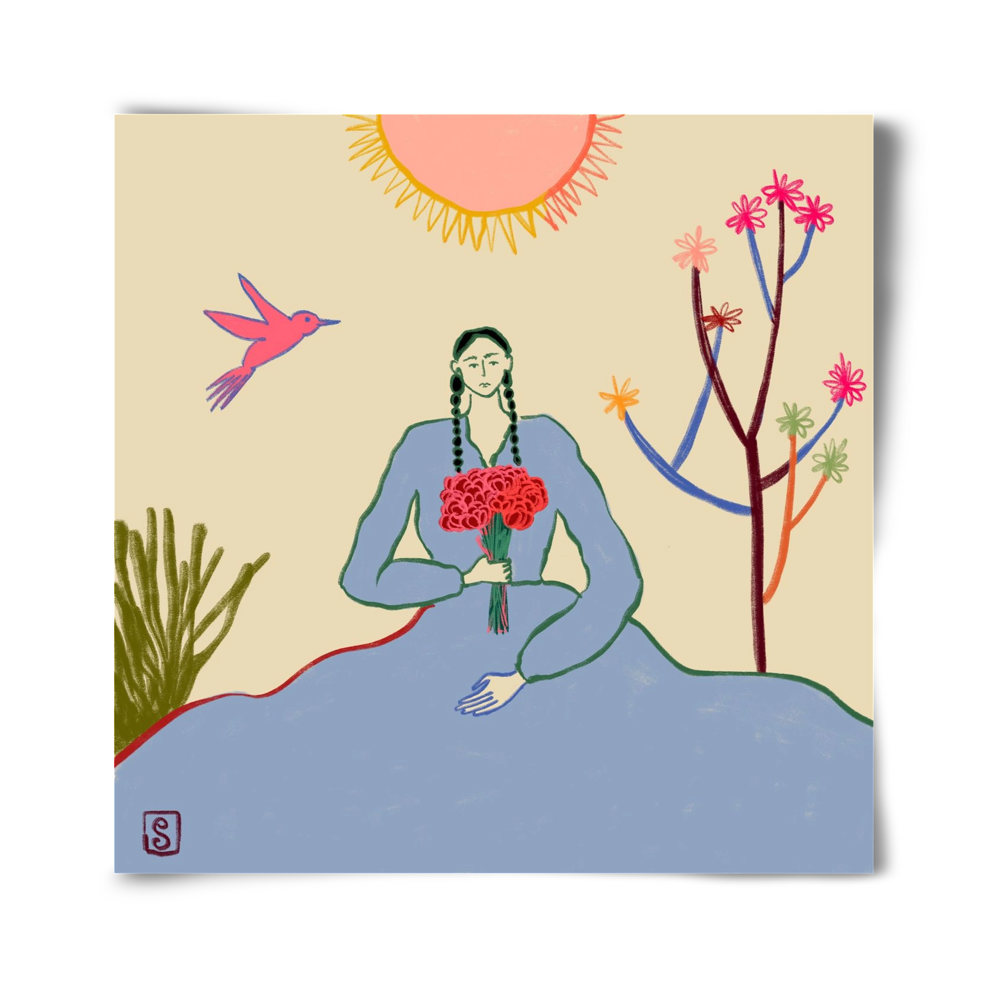 VIRGO, 40x40 cm, Keret nélkül