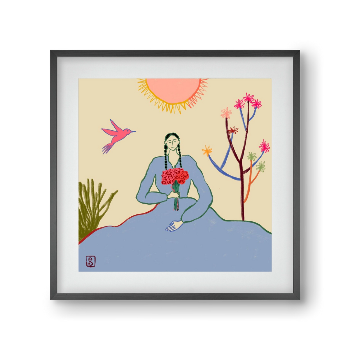 VIRGO, 30x30 cm (20x20 cm), Fekete keret, paszpartuval