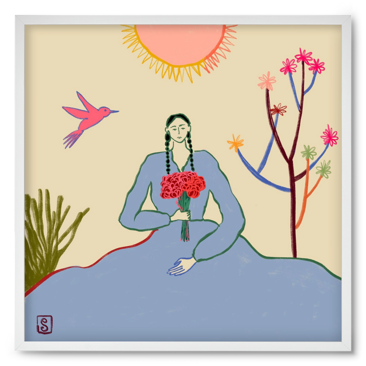 VIRGO, 50x50 cm (50x50 cm), Fehér keret