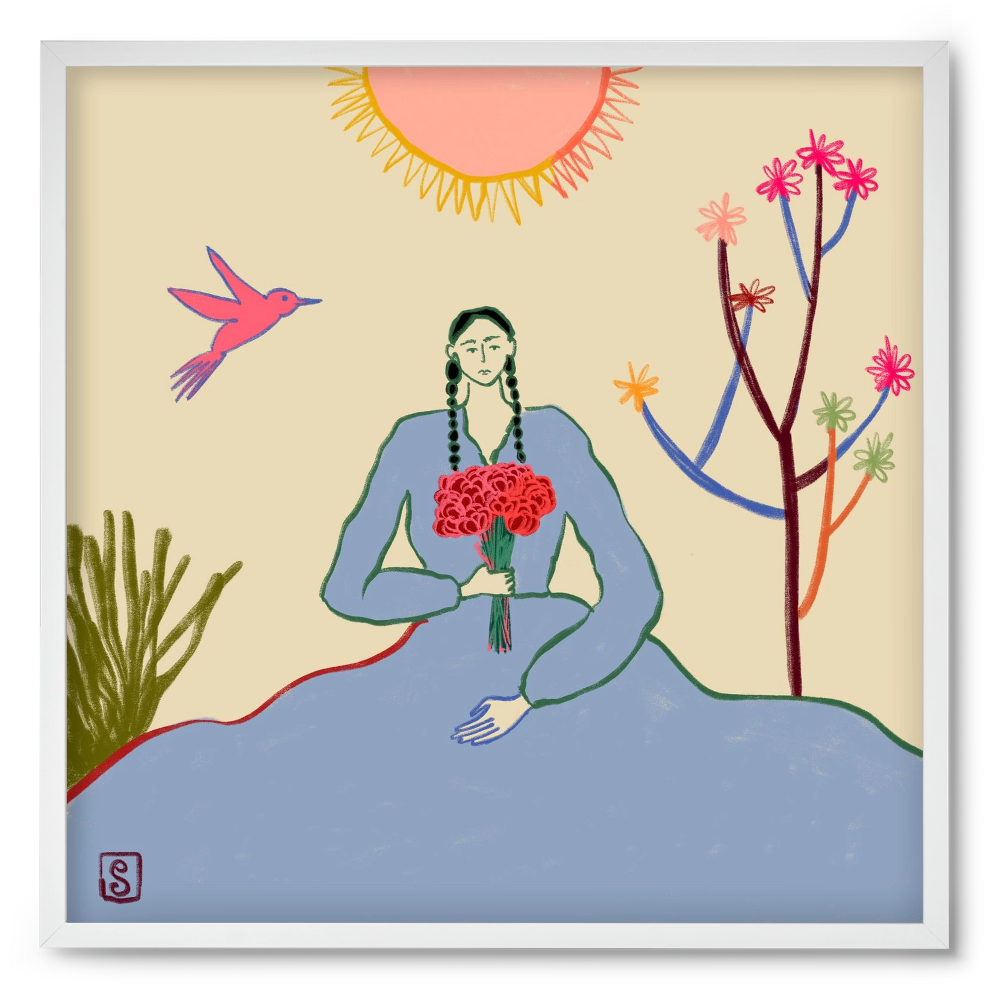 VIRGO, 50x50 cm (50x50 cm), Fehér keret