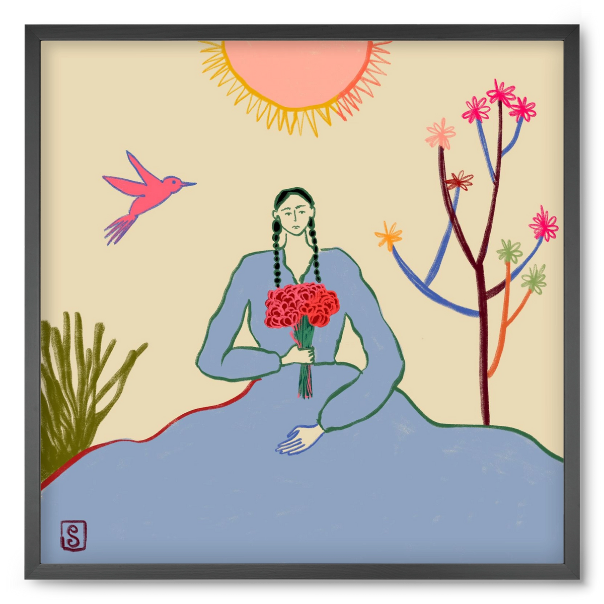 VIRGO, 50x50 cm (50x50 cm), Fekete keret