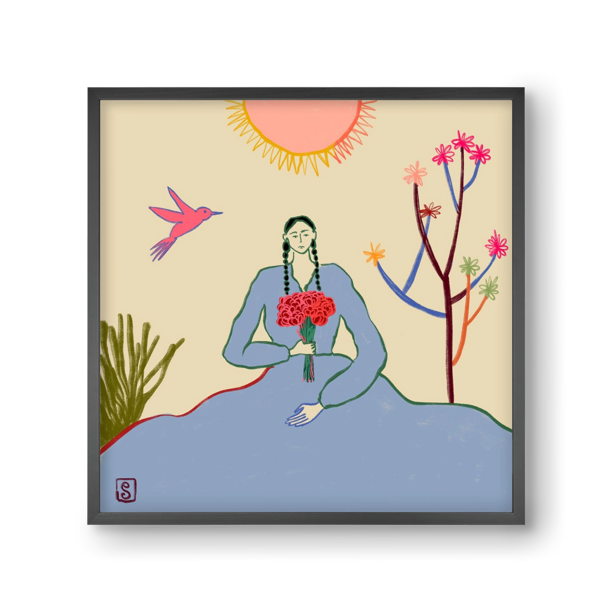 VIRGO, 30x30 cm (30x30 cm), Fekete keret