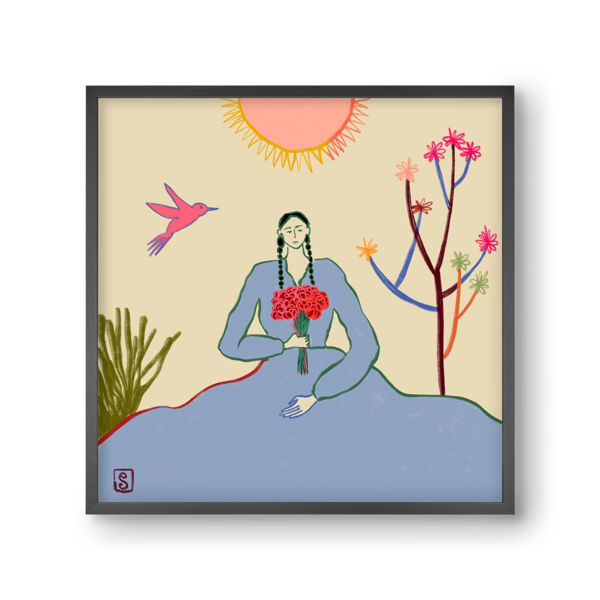 VIRGO, 30x30 cm (30x30 cm), Fekete keret