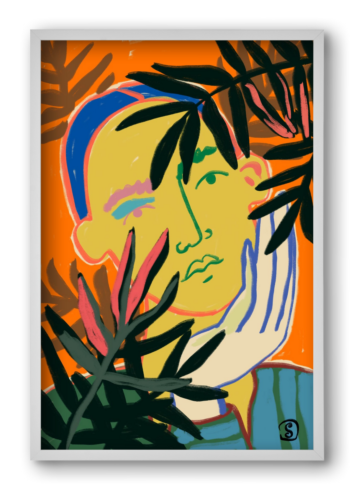 THINKING OF FALL, 40x60 cm (40x60 cm), Fehér keret