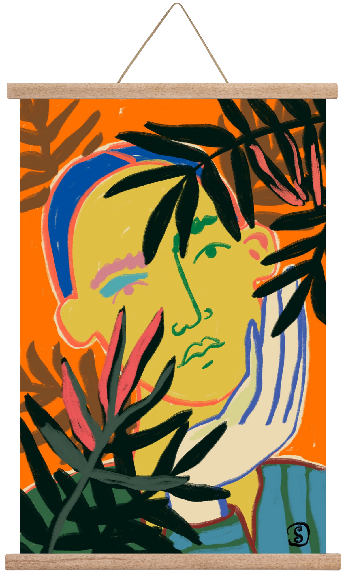 THINKING OF FALL, 40x60 cm (40x60 cm), Tölgy akasztó