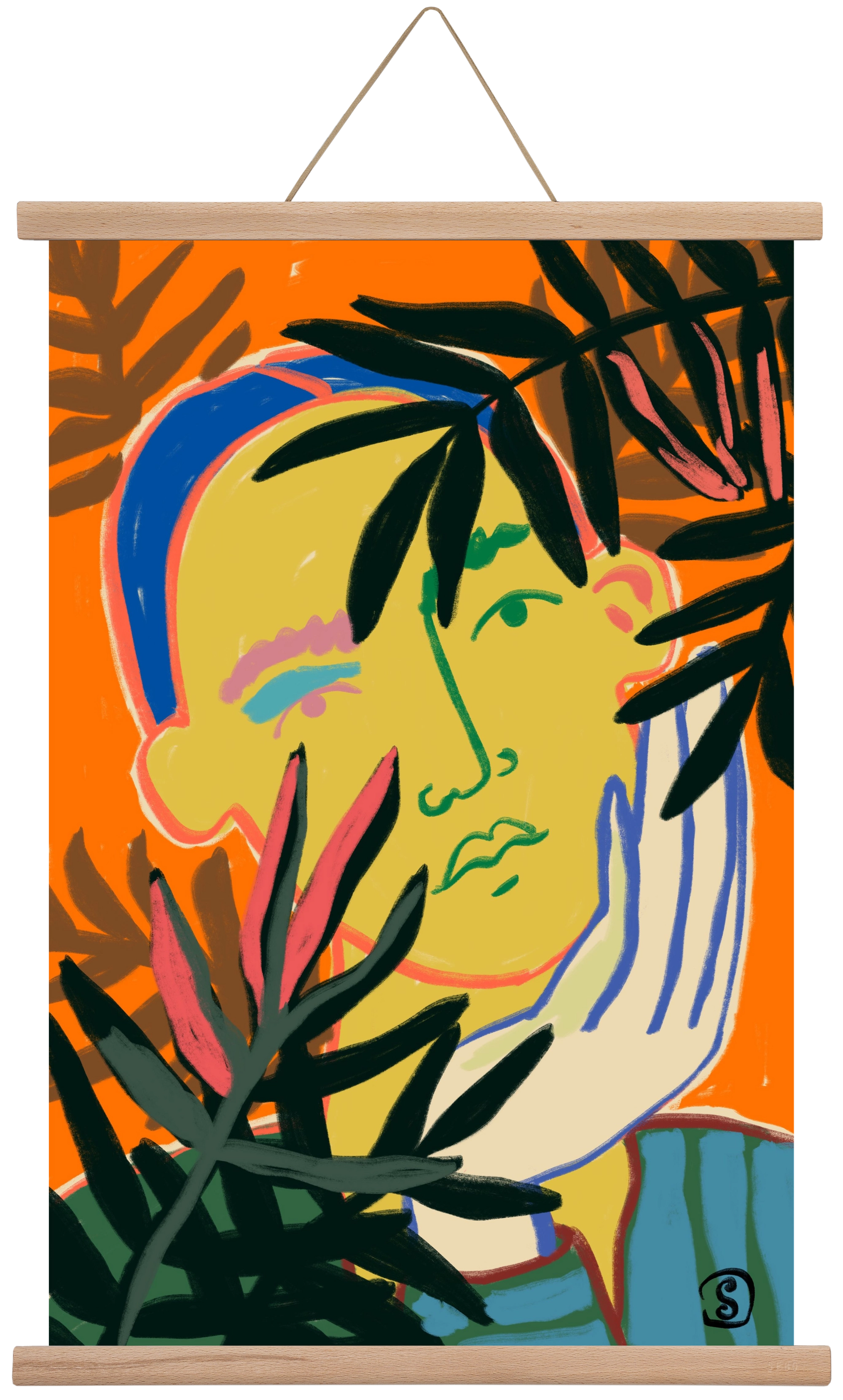 THINKING OF FALL, 40x60 cm (40x60 cm), Tölgy akasztó