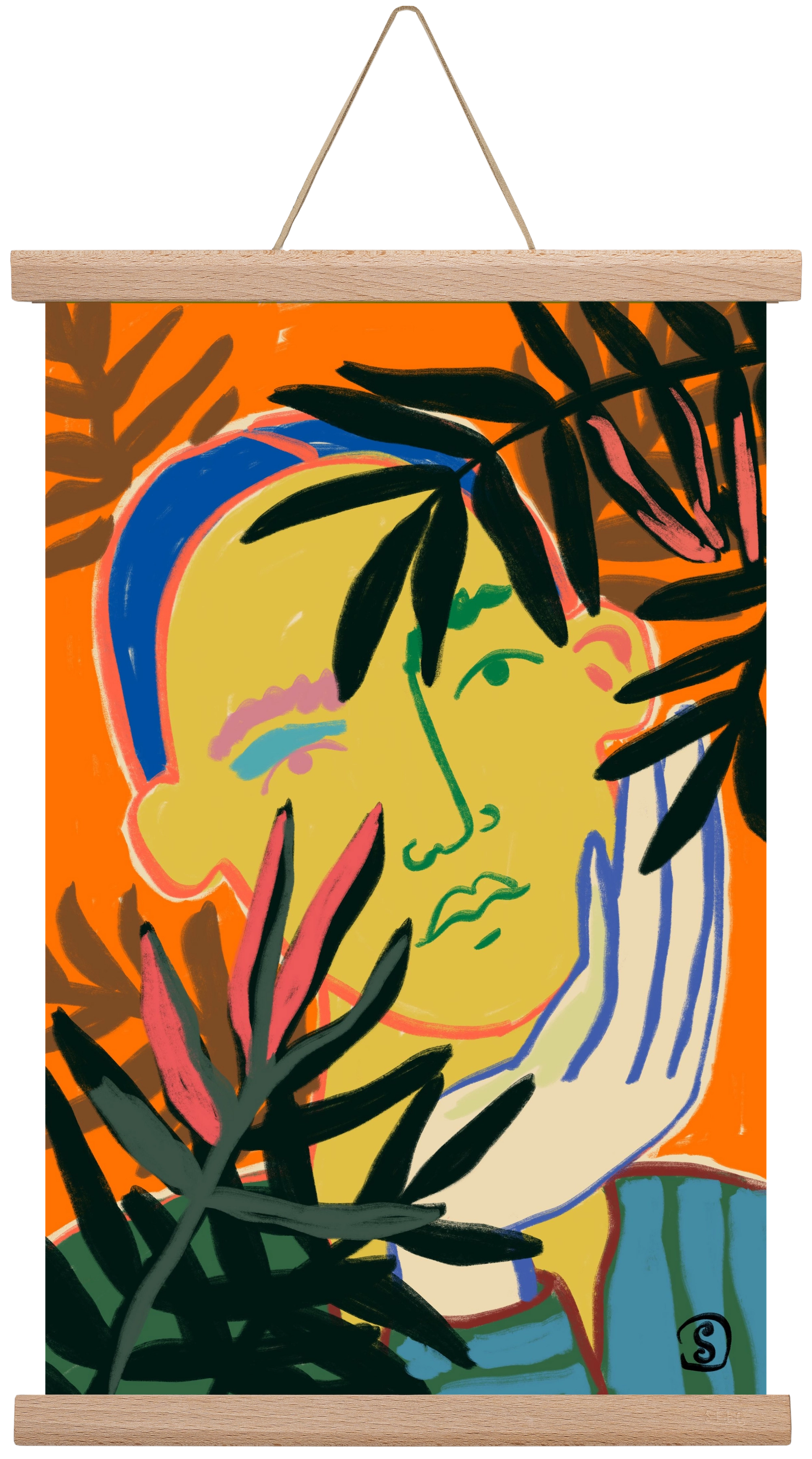 THINKING OF FALL, 30x45 cm (30x45 cm), Tölgy akasztó