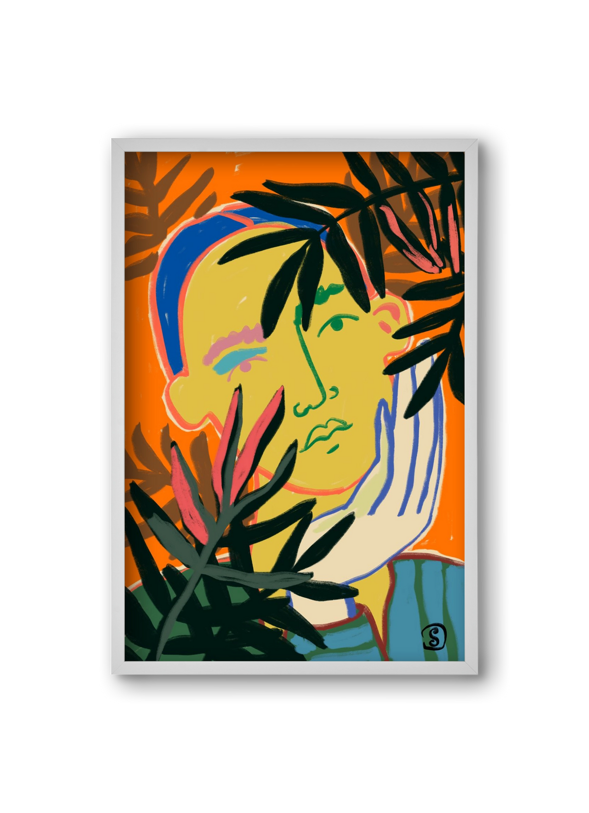 THINKING OF FALL, 20x30 cm (20x30 cm), Fehér keret