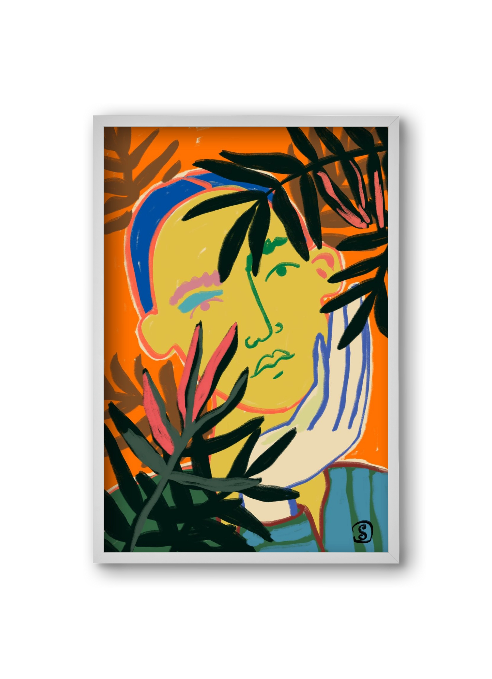 THINKING OF FALL, 20x30 cm (20x30 cm), Fehér keret