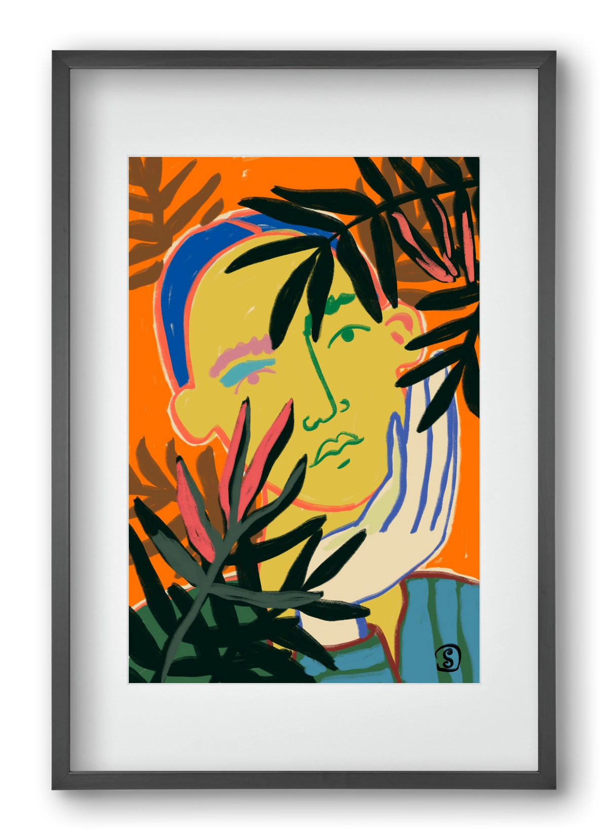 THINKING OF FALL, 40x60 cm (30x45 cm), Fekete keret, paszpartuval