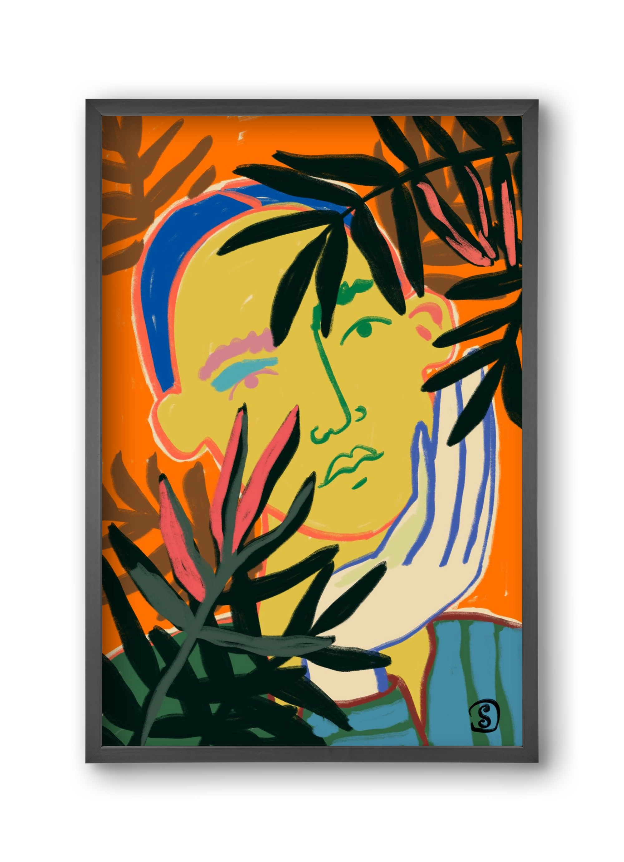 THINKING OF FALL, 30x45 cm (30x45 cm), Fekete keret