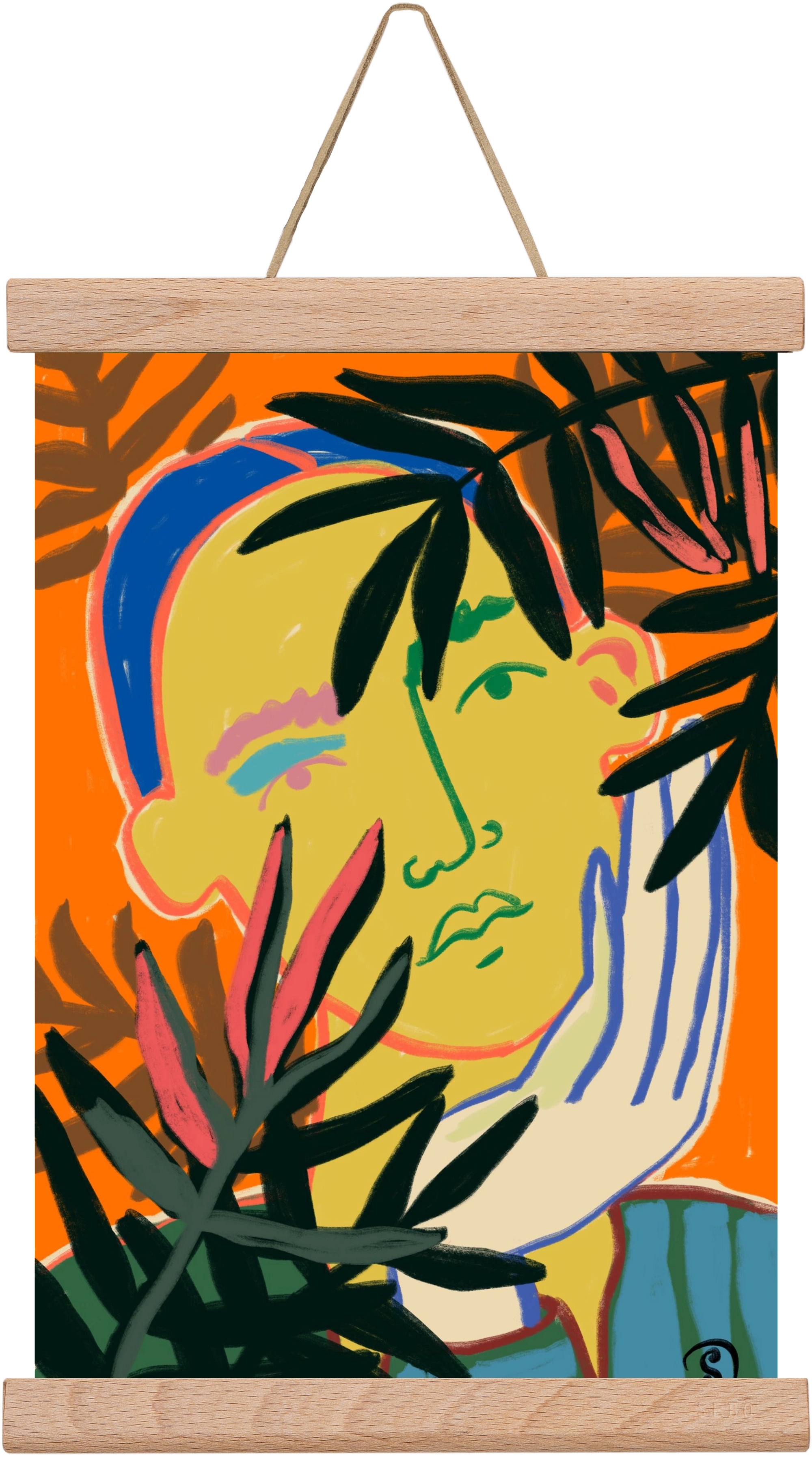 THINKING OF FALL, 20x30 cm (20x30 cm), Tölgy akasztó