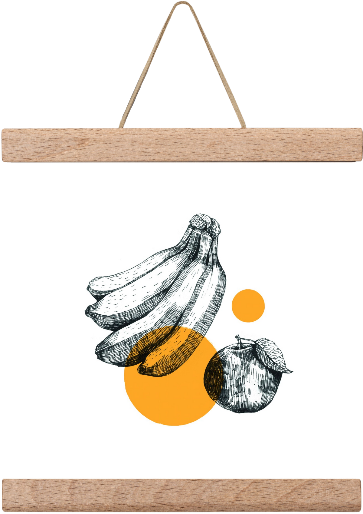 Fruits , 20x20 cm (20x20 cm), Tölgy akasztó