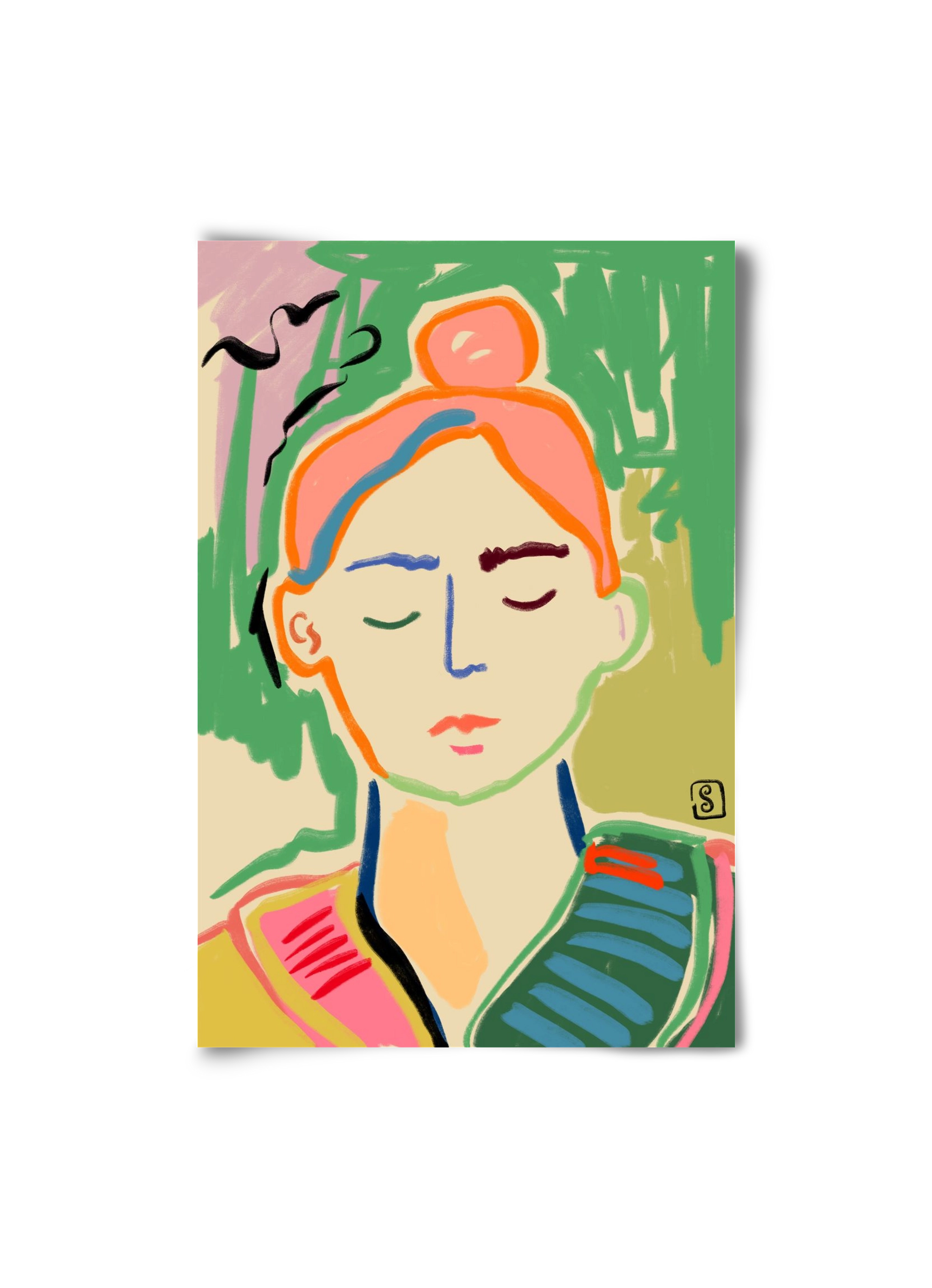 MEDITATION, 20x30 cm, Keret nélkül