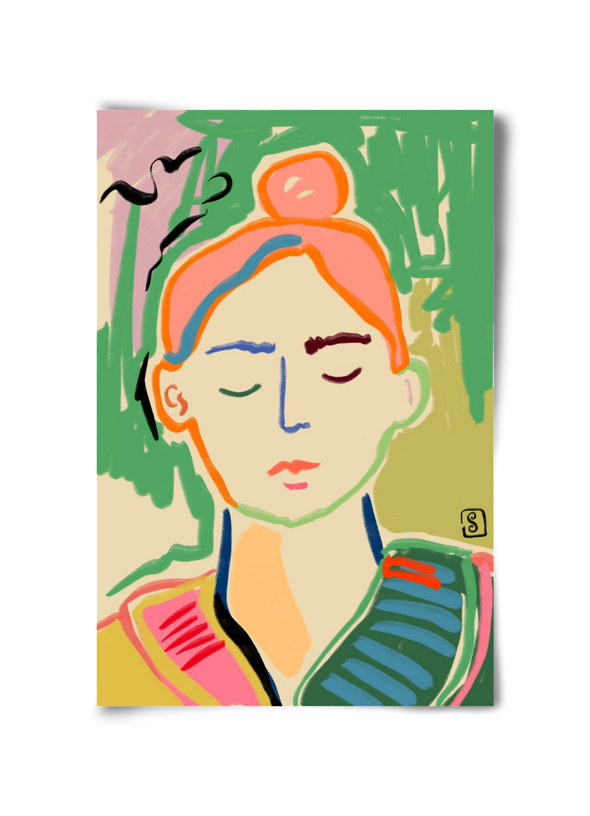 MEDITATION, 30x45 cm, Keret nélkül