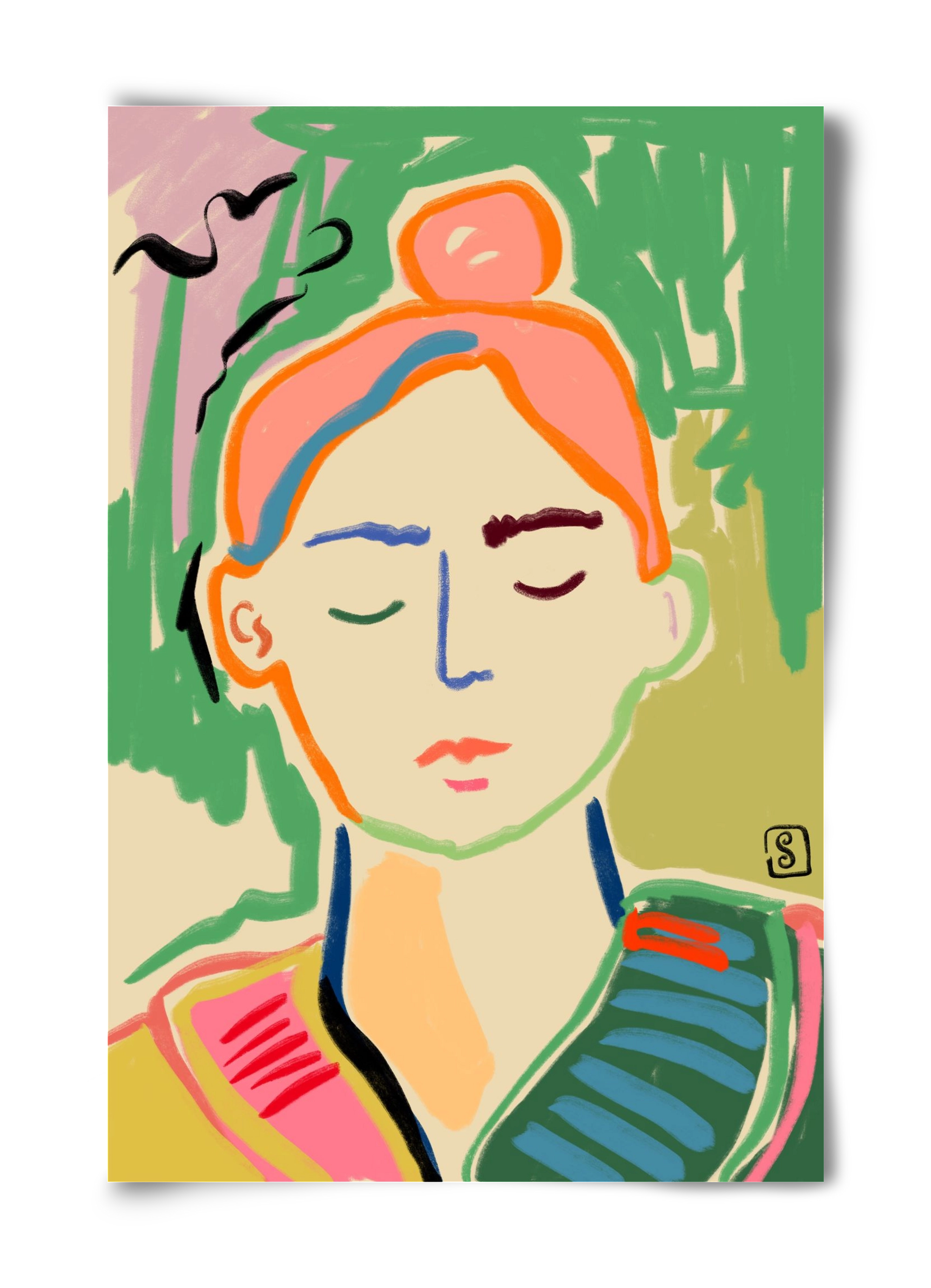 MEDITATION, 40x60 cm, Keret nélkül