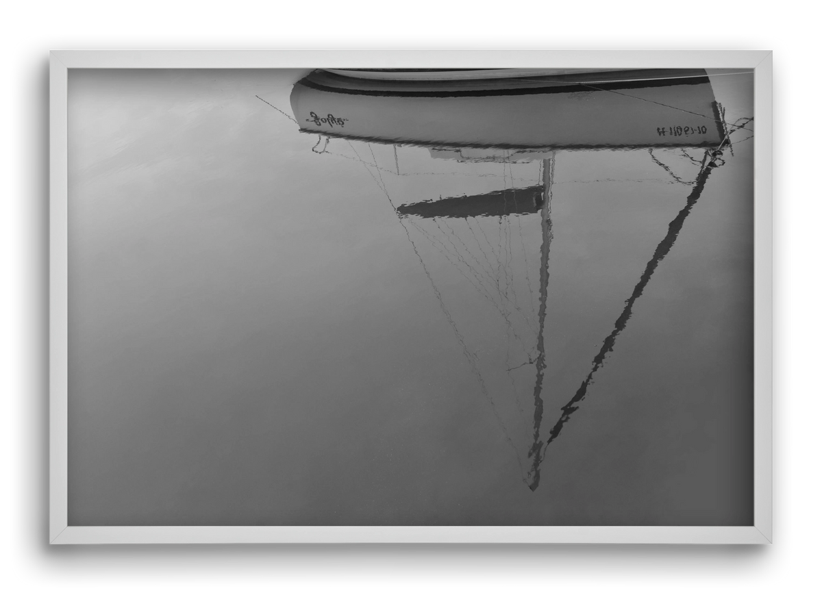 Sailing , 60x40 cm (60x40 cm), Fehér keret