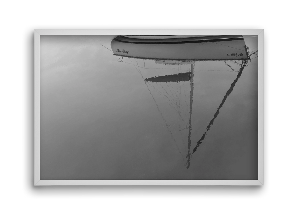 Sailing , 45x30 cm (45x30 cm), Fehér keret