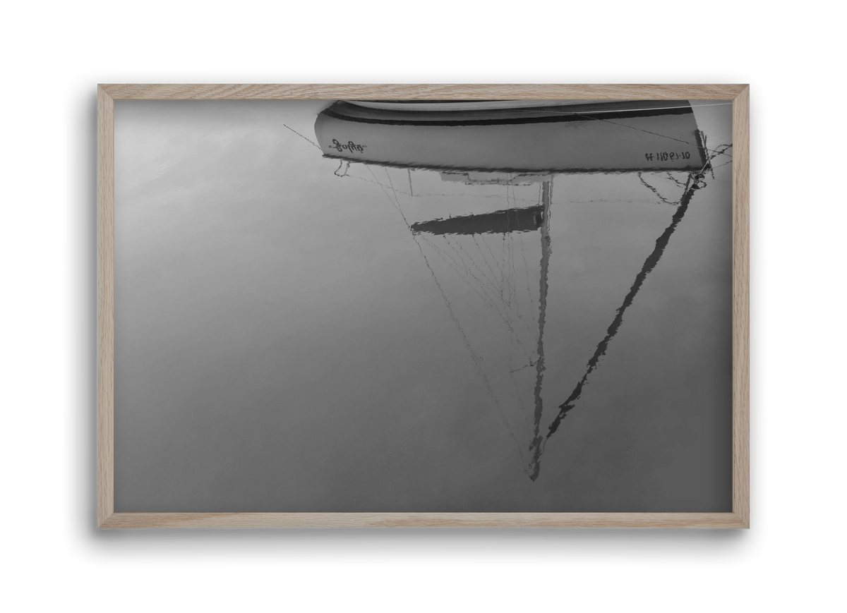 Sailing , 45x30 cm (45x30 cm), Tölgy keret