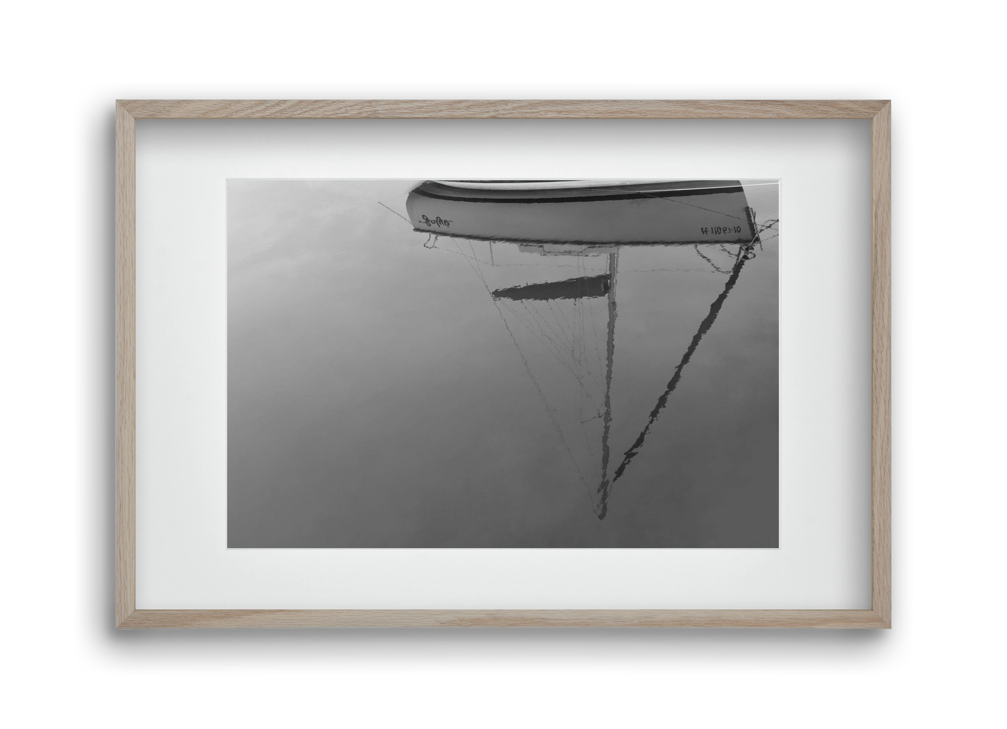 Sailing , 45x30 cm (30x20 cm), Tölgy keret, paszpartuval