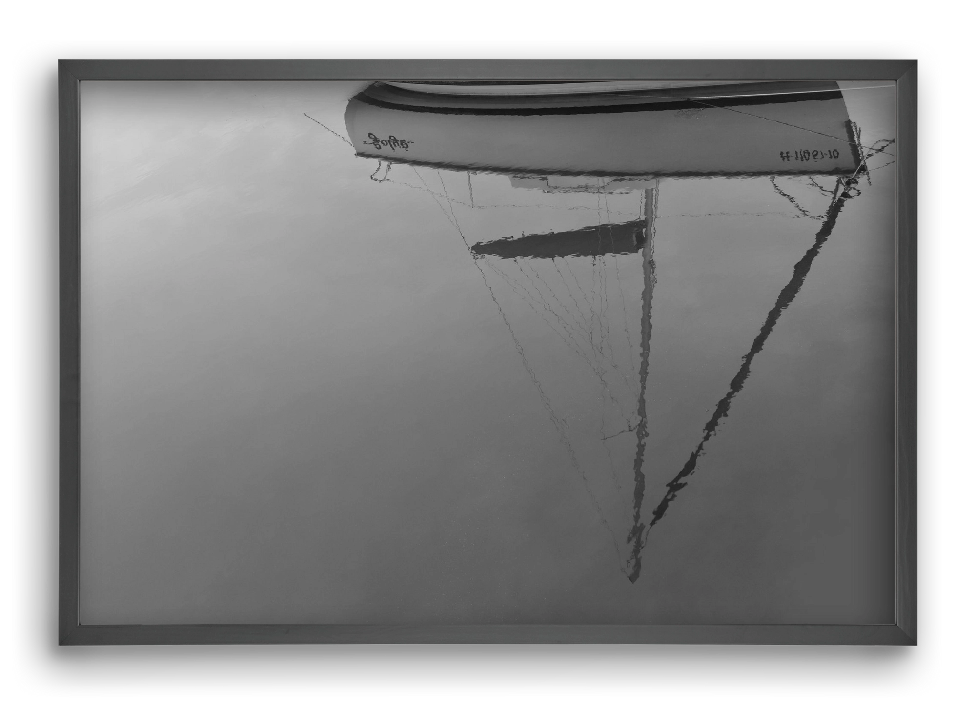 Sailing , 60x40 cm (60x40 cm), Fekete keret