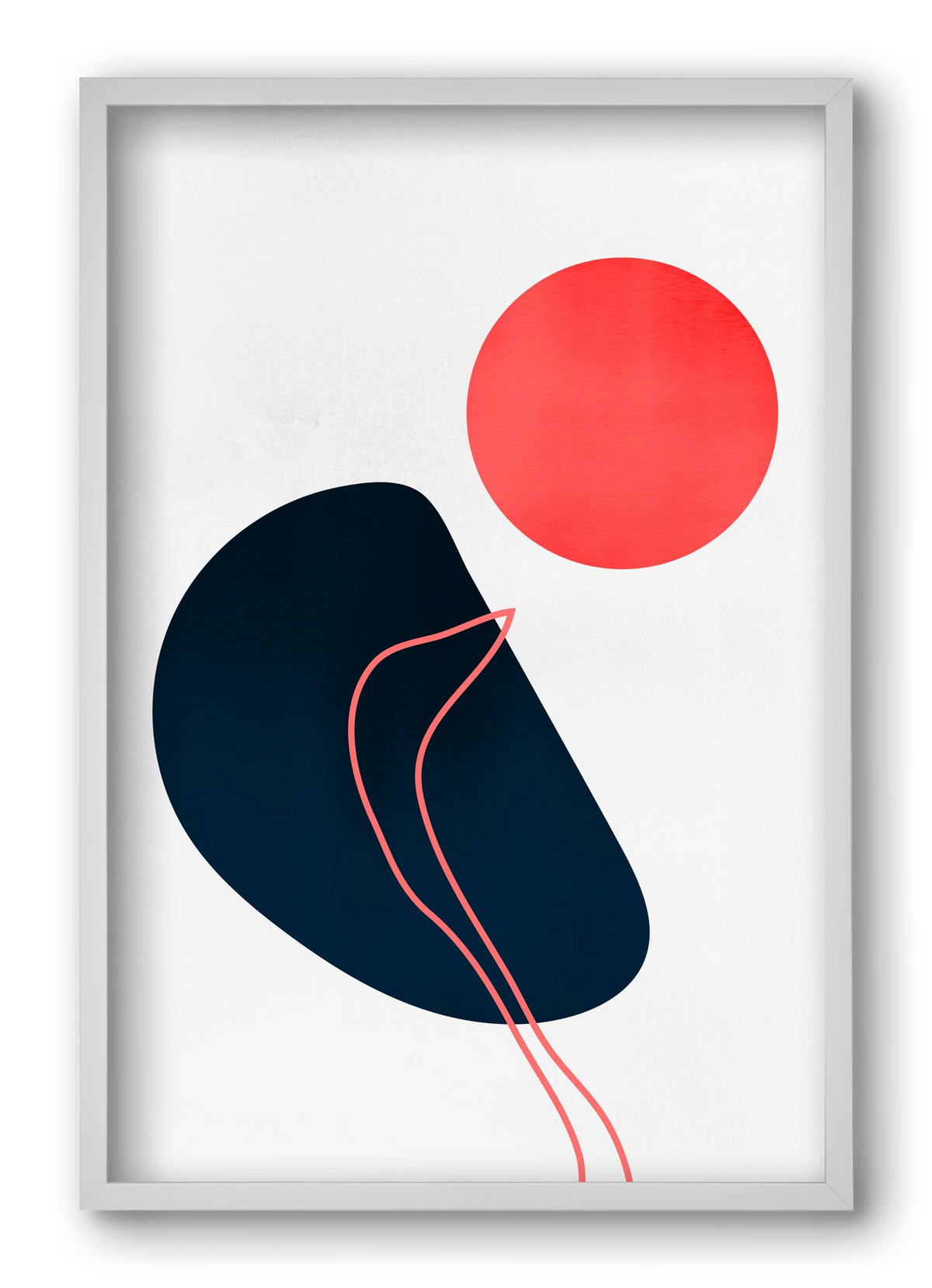 Abstracta No. 7, 40x60 cm (40x60 cm), Fehér keret