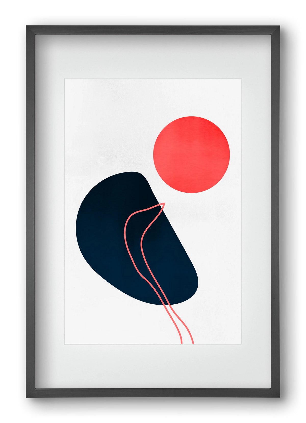 Abstracta No. 7, 40x60 cm (30x45 cm), Fekete keret, paszpartuval