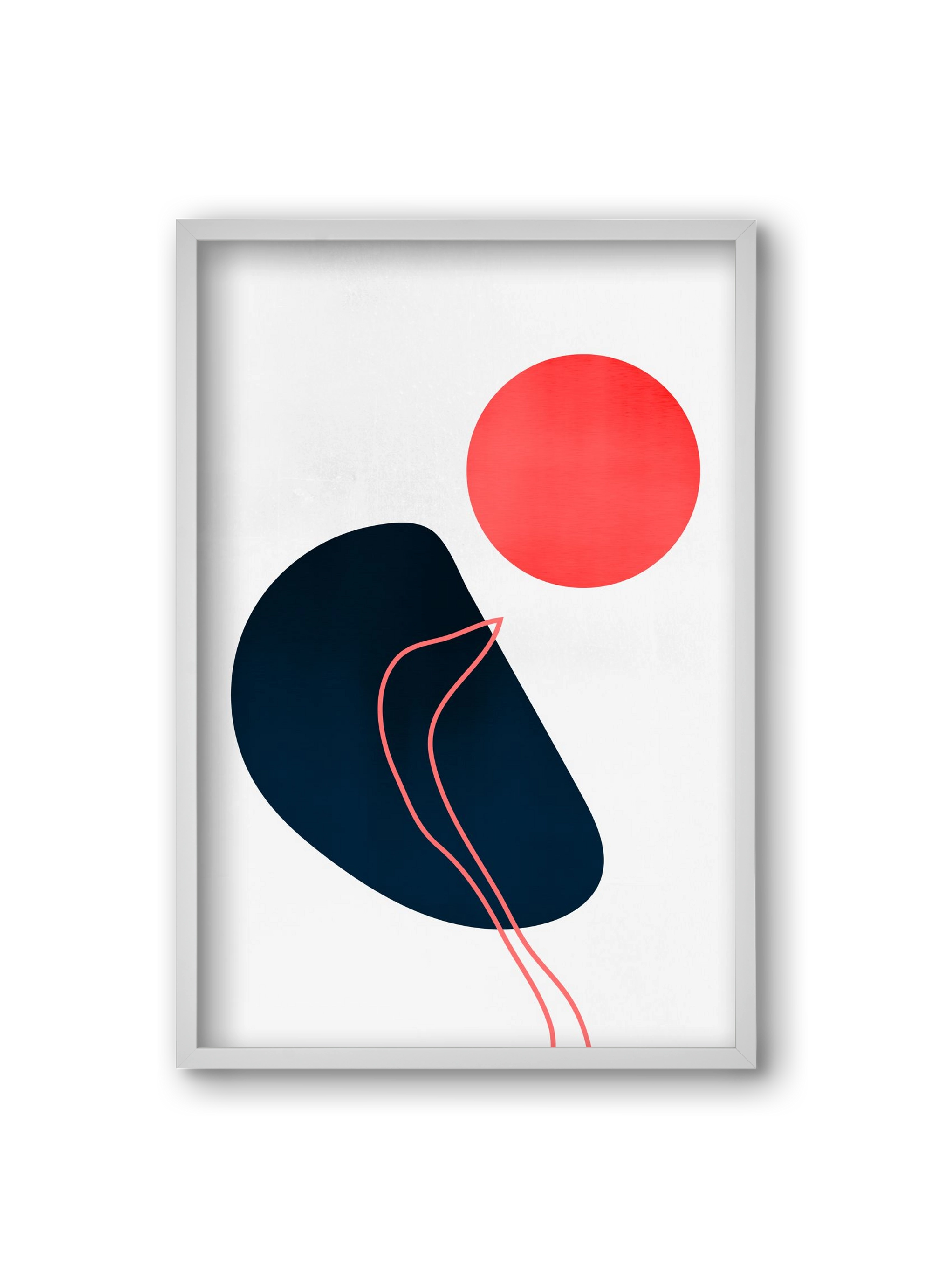 Abstracta No. 7, 20x30 cm (20x30 cm), Fehér keret