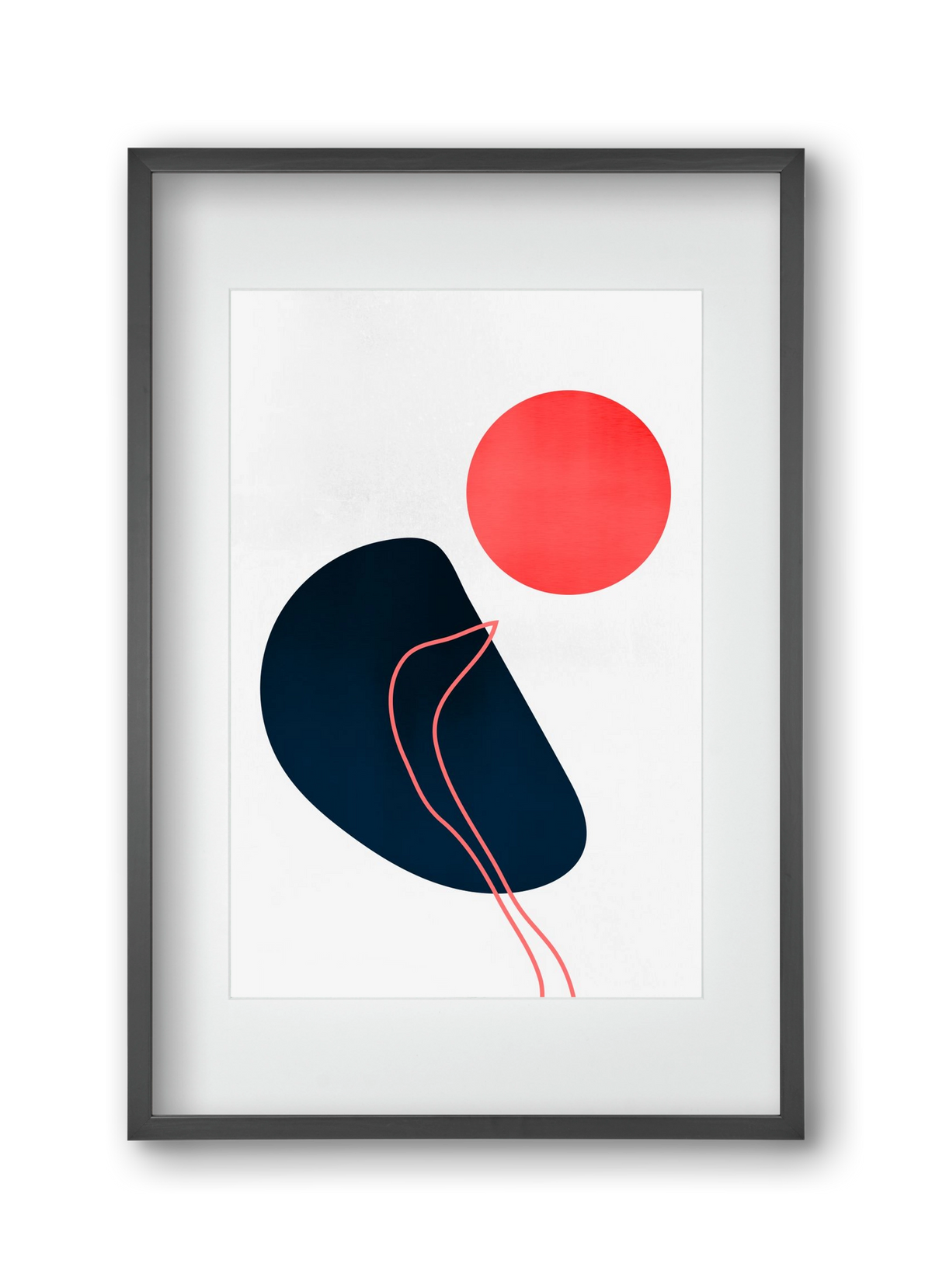 Abstracta No. 7, 30x45 cm (20x30 cm), Fekete keret, paszpartuval