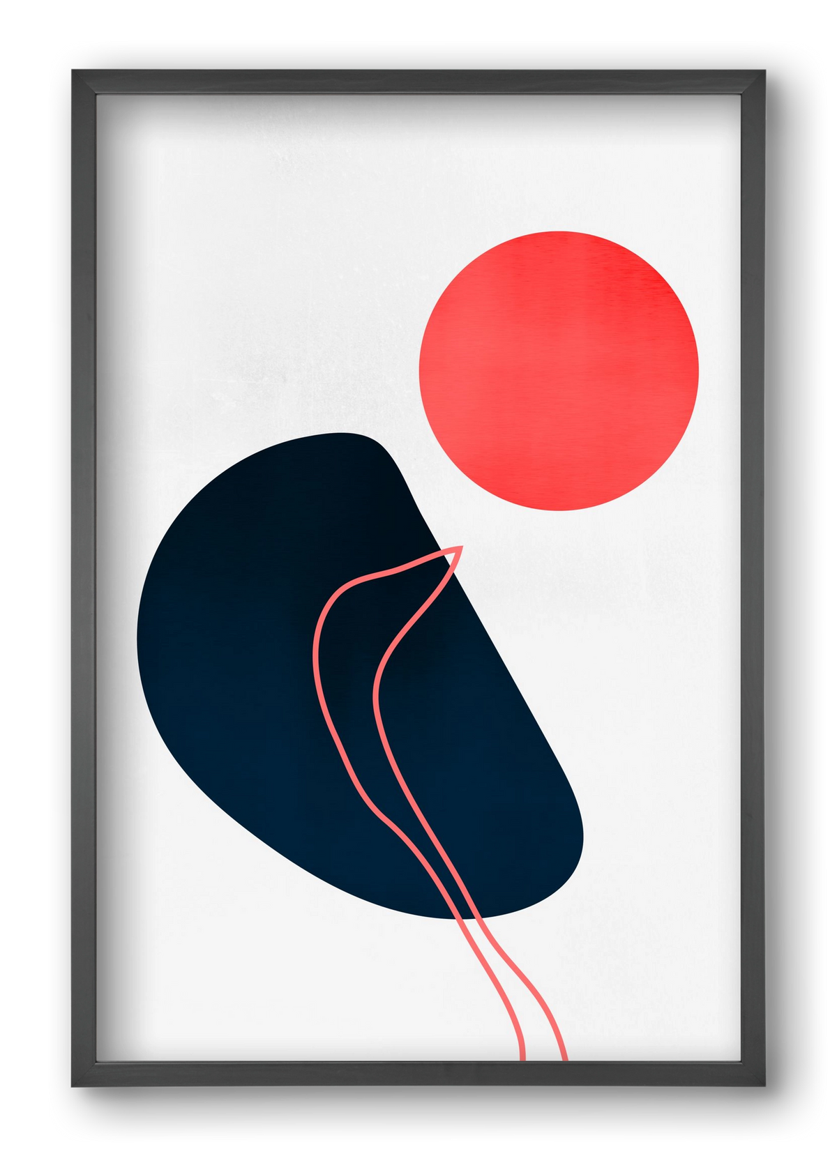 Abstracta No. 7, 40x60 cm (40x60 cm), Fekete keret