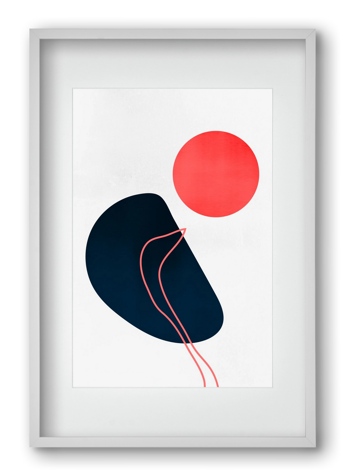 Abstracta No. 7, 40x60 cm (30x45 cm), Fehér keret, paszpartuval