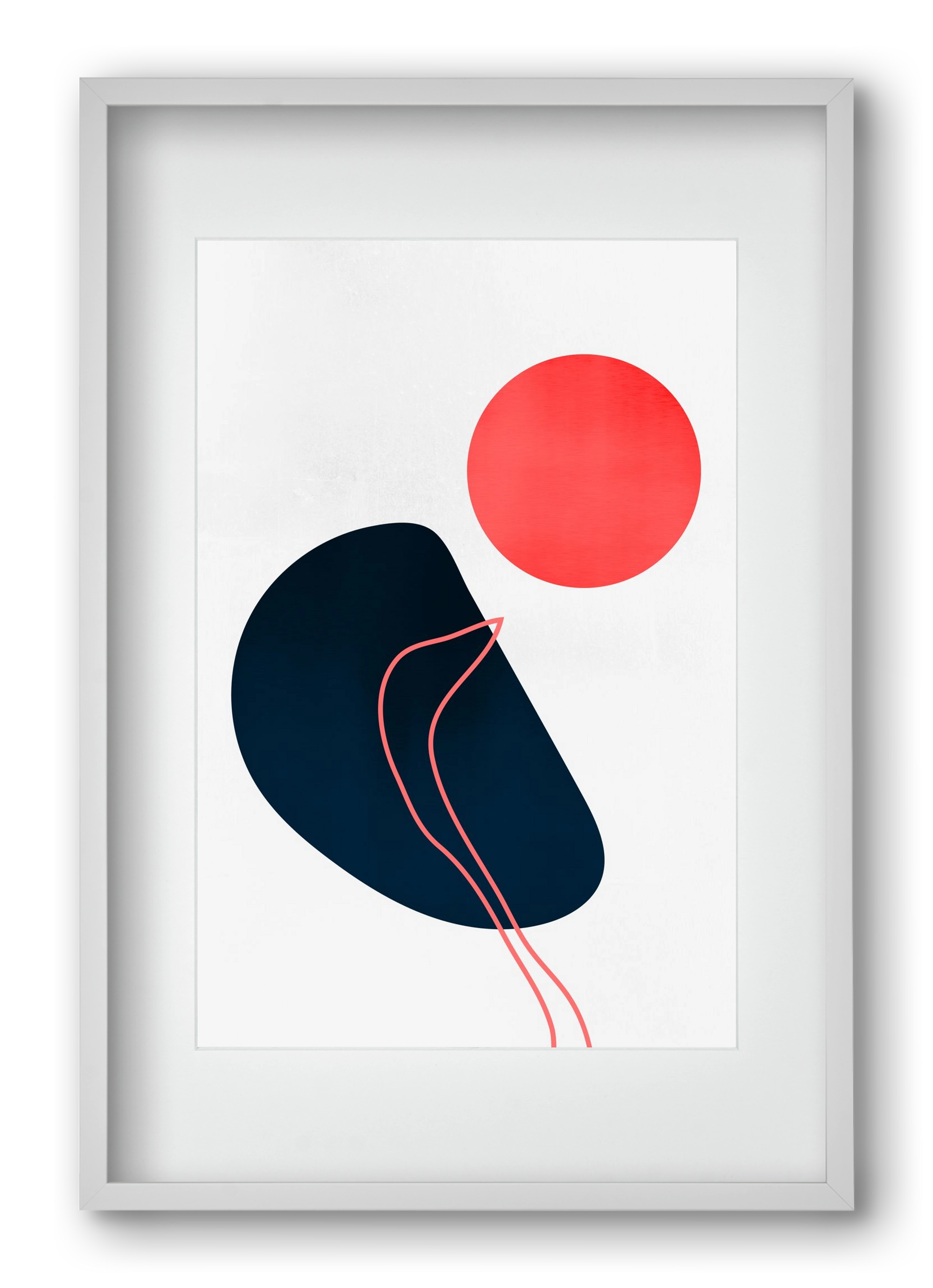 Abstracta No. 7, 40x60 cm (30x45 cm), Fehér keret, paszpartuval