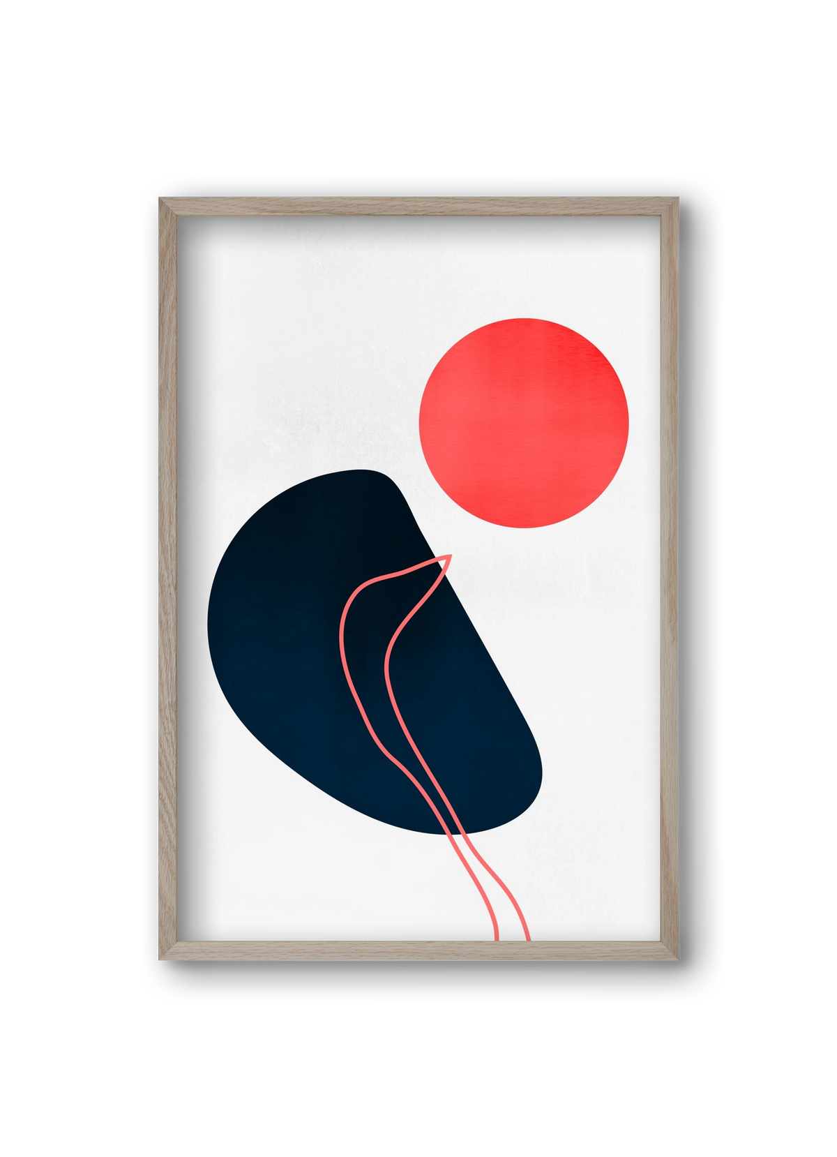 Abstracta No. 7, 20x30 cm (20x30 cm), Tölgy keret