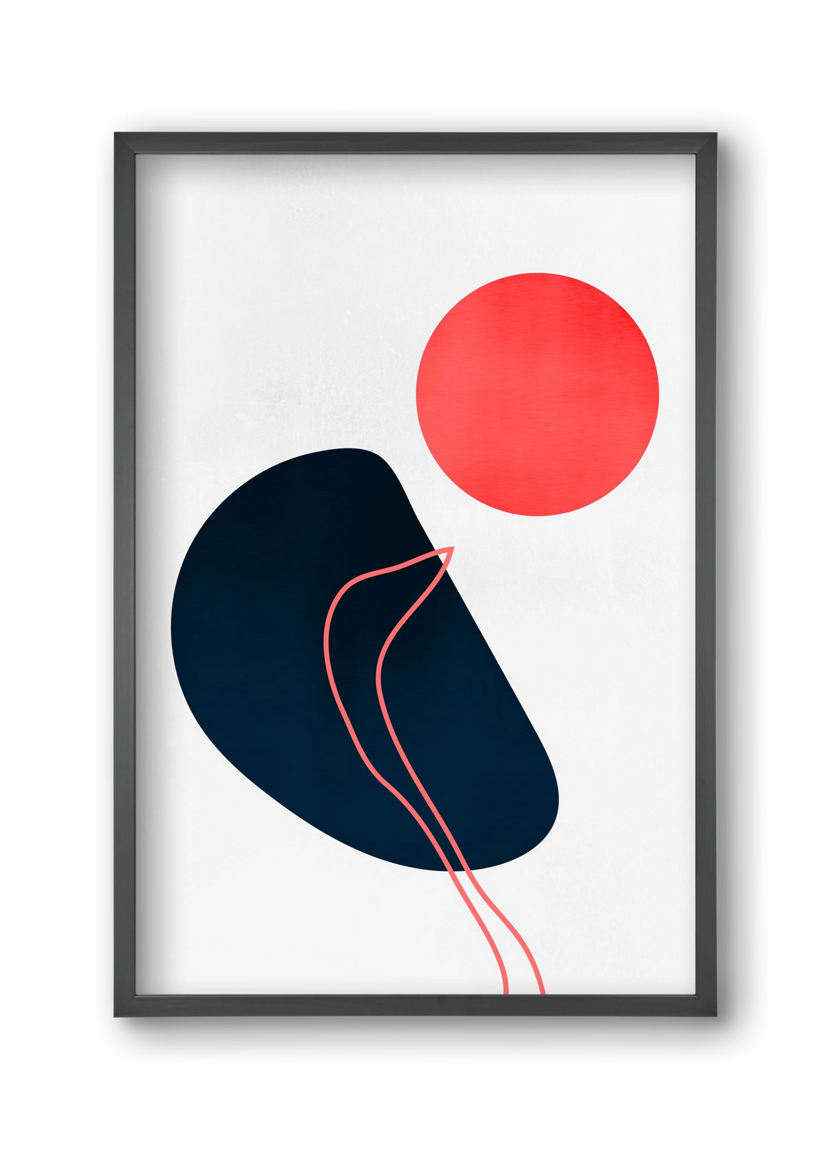 Abstracta No. 7, 30x45 cm (30x45 cm), Fekete keret