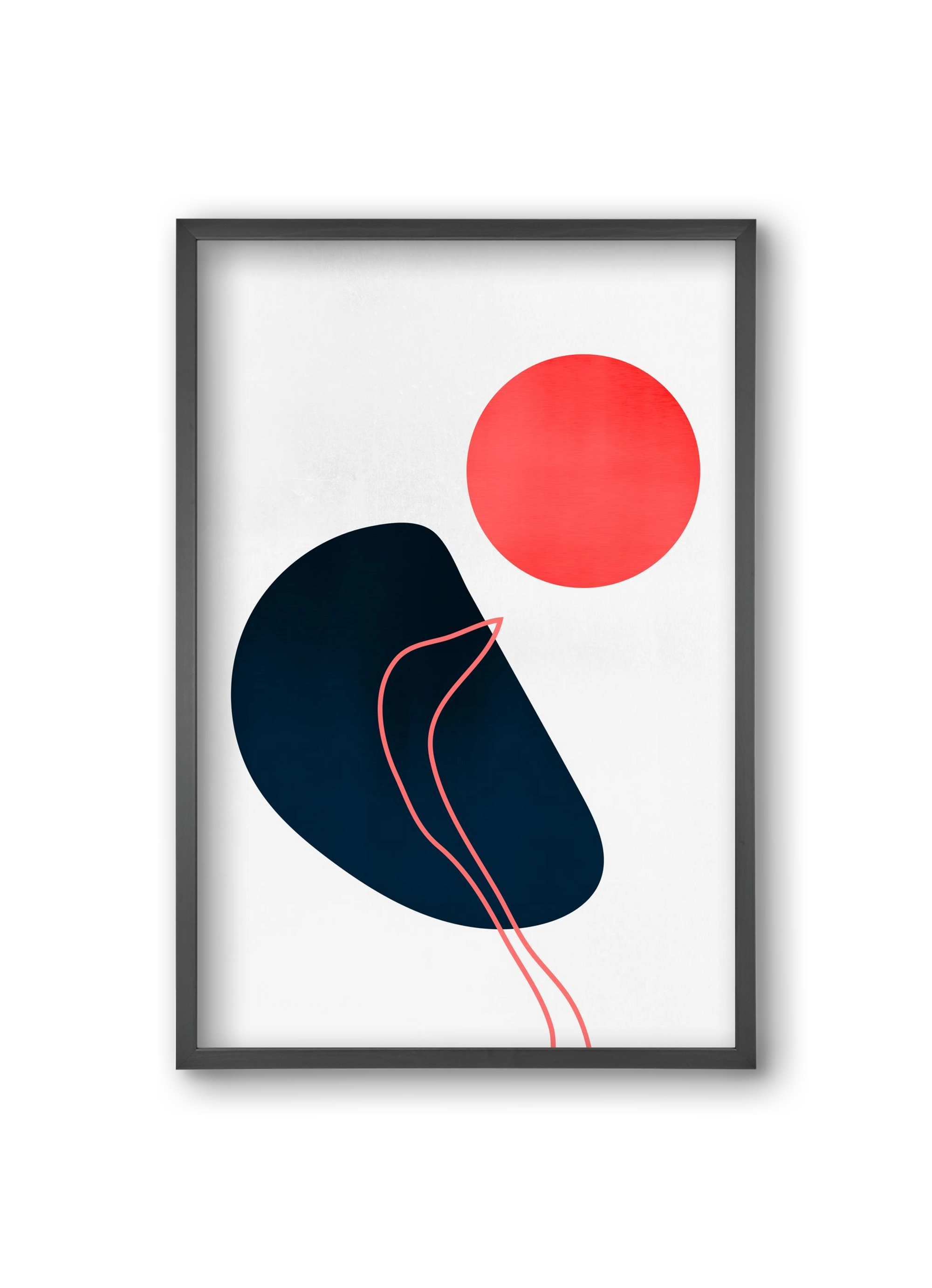 Abstracta No. 7, 20x30 cm (20x30 cm), Fekete keret