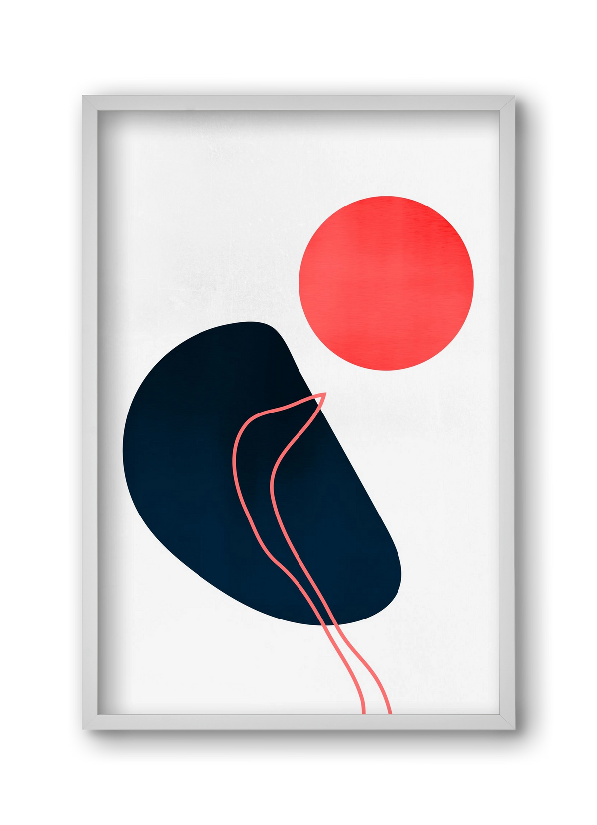 Abstracta No. 7, 30x45 cm (30x45 cm), Fehér keret