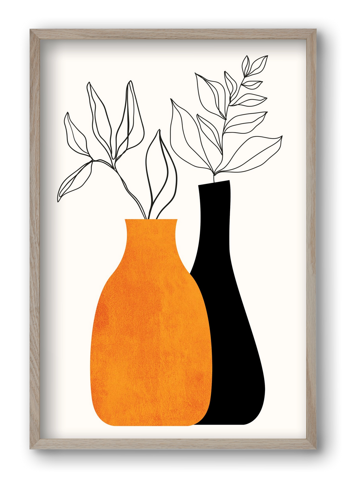 Cheek to Cheek, 40x60 cm (40x60 cm), Tölgy keret