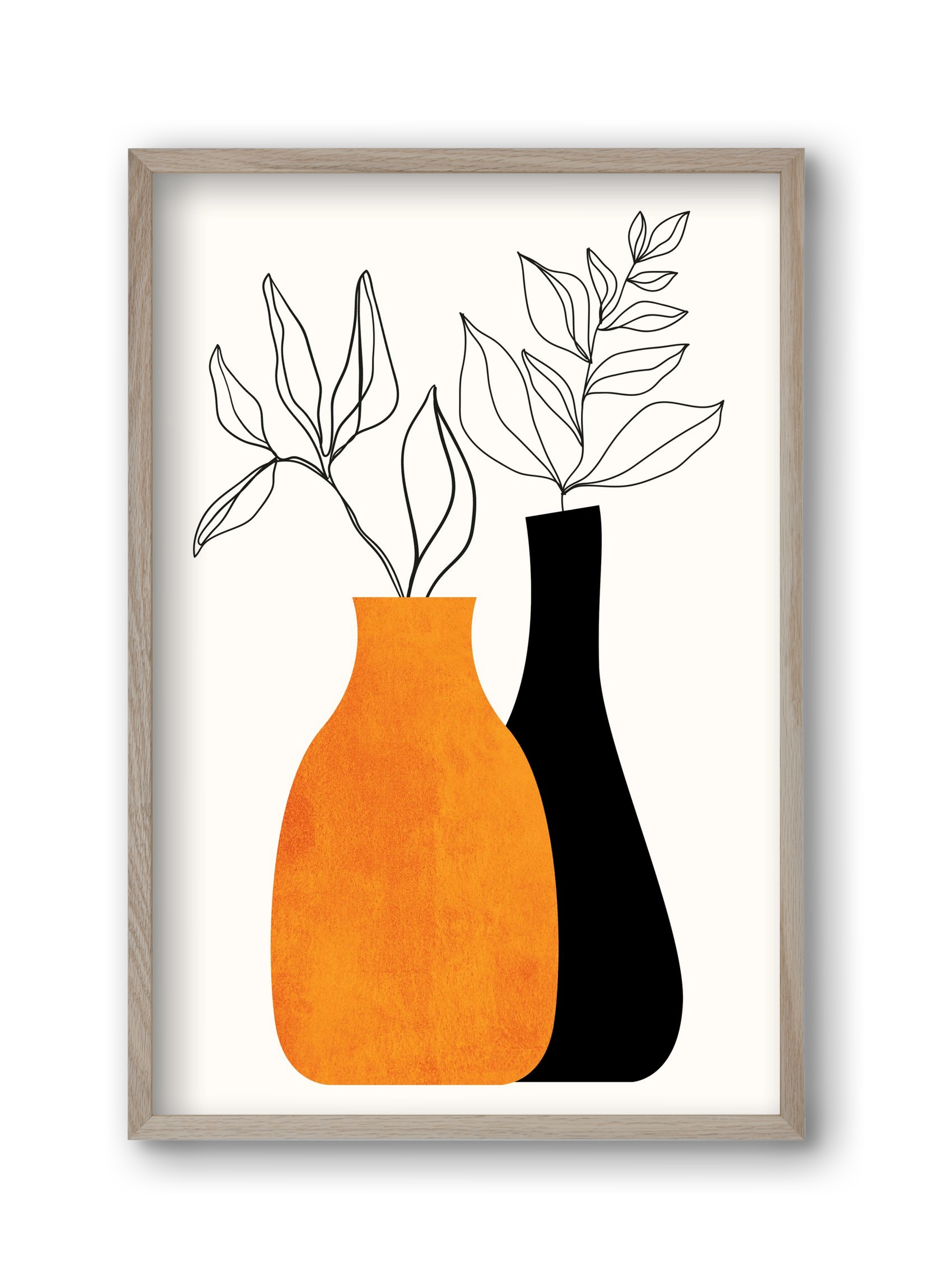 Cheek to Cheek, 30x45 cm (30x45 cm), Tölgy keret