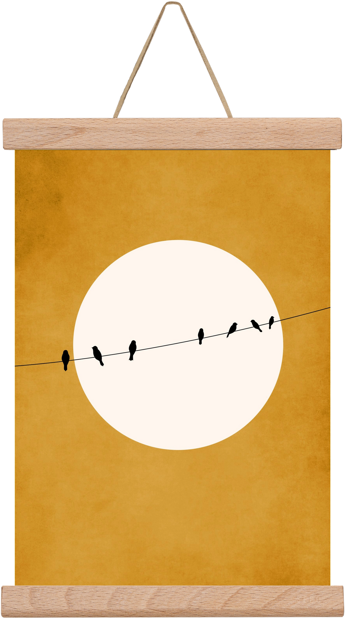 Chirping and Chilling at Night, 20x30 cm (20x30 cm), Tölgy akasztó