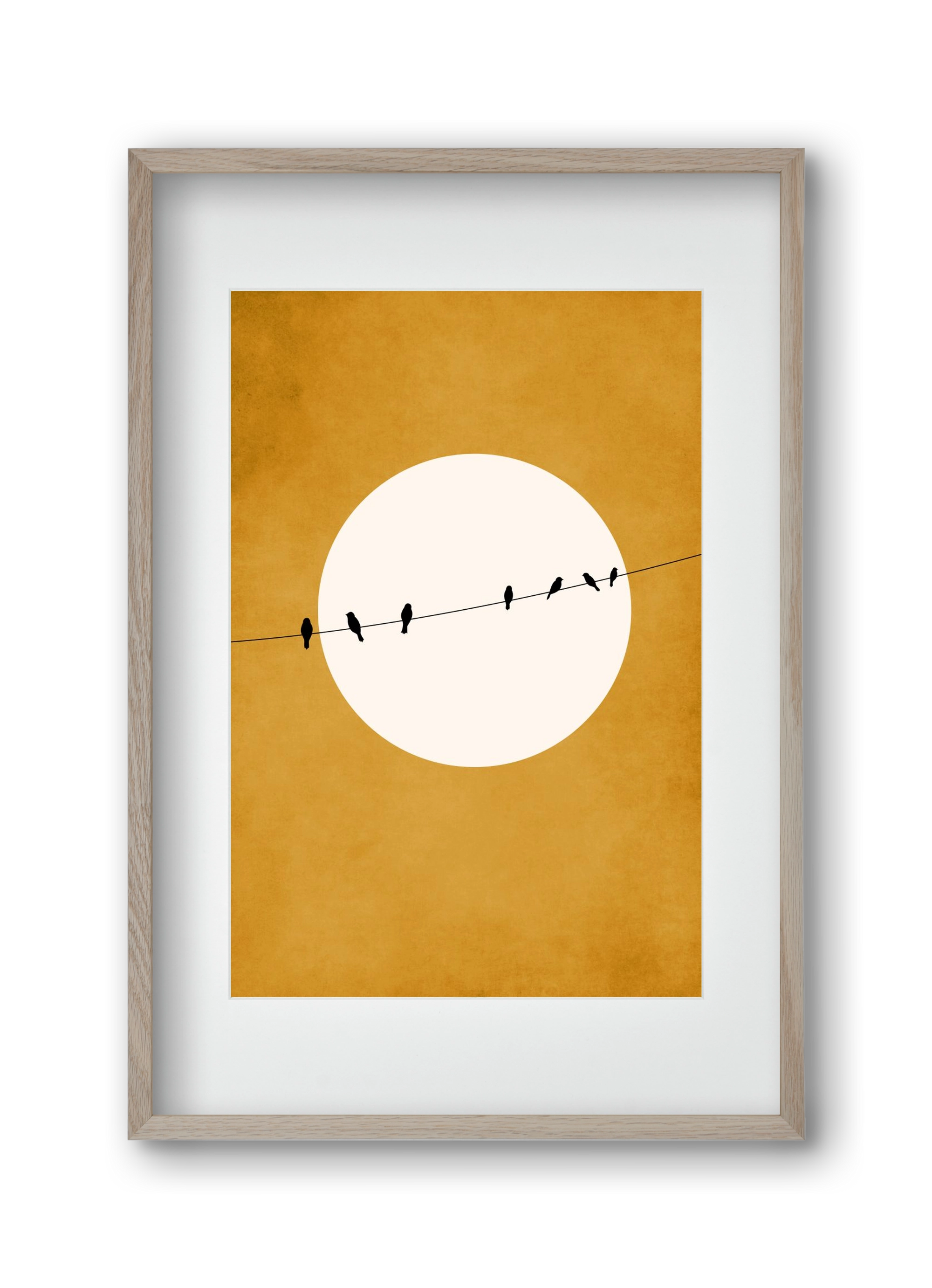 Chirping and Chilling at Night, 30x45 cm (20x30 cm), Tölgy keret, paszpartuval